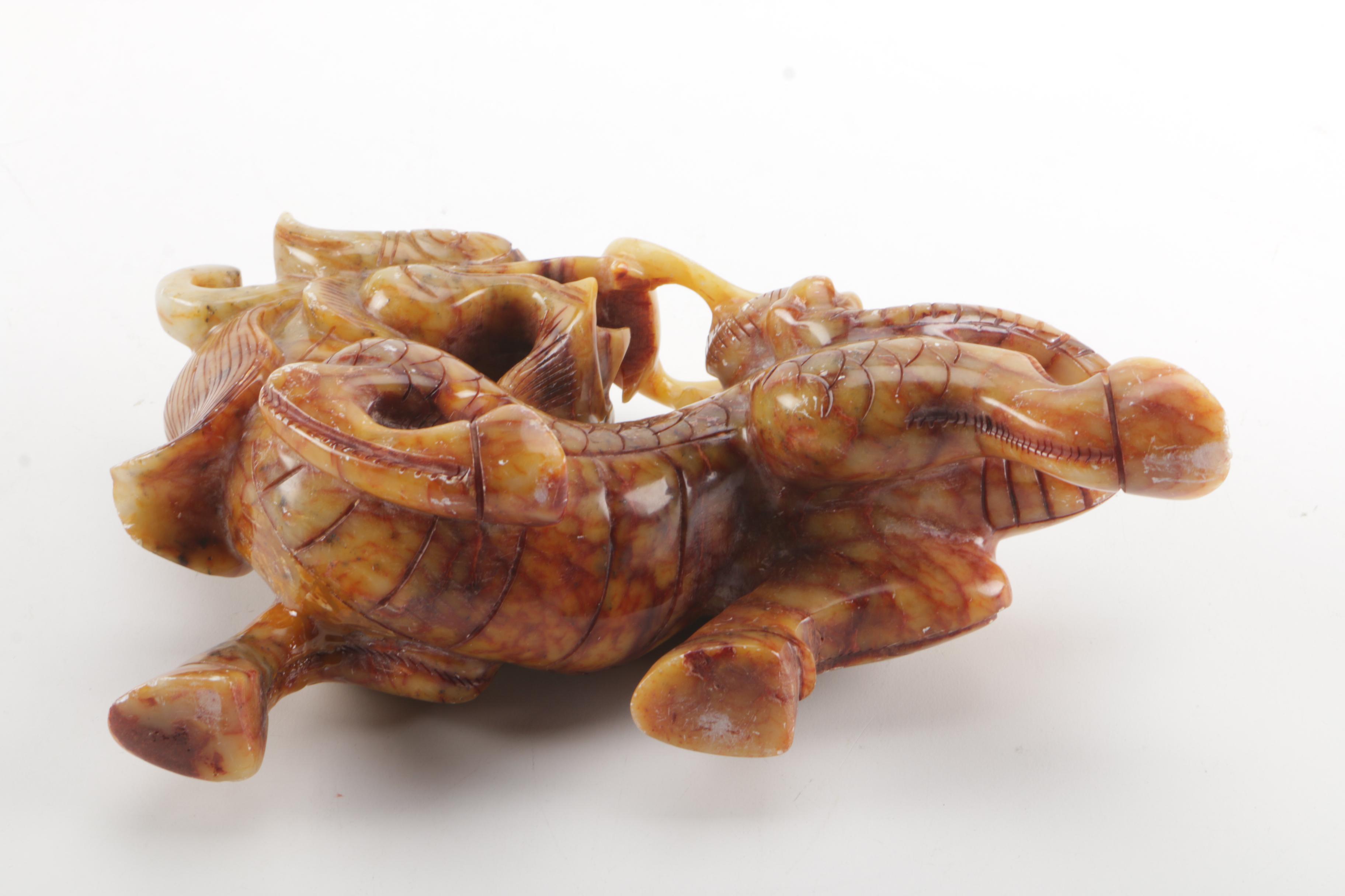 Soapstone Dragon Figurine