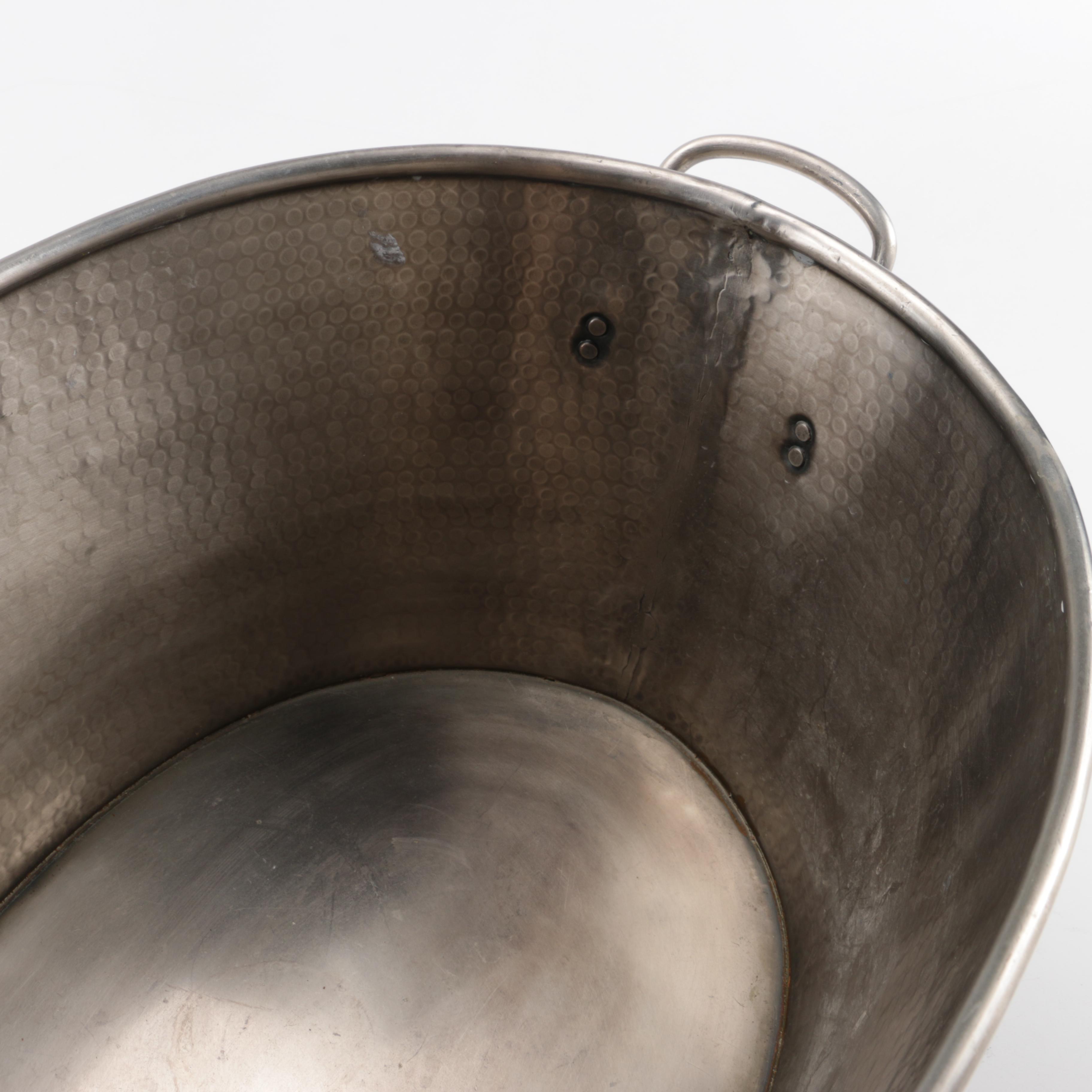 Pottery Barn Hammered Metal Ice Bucket