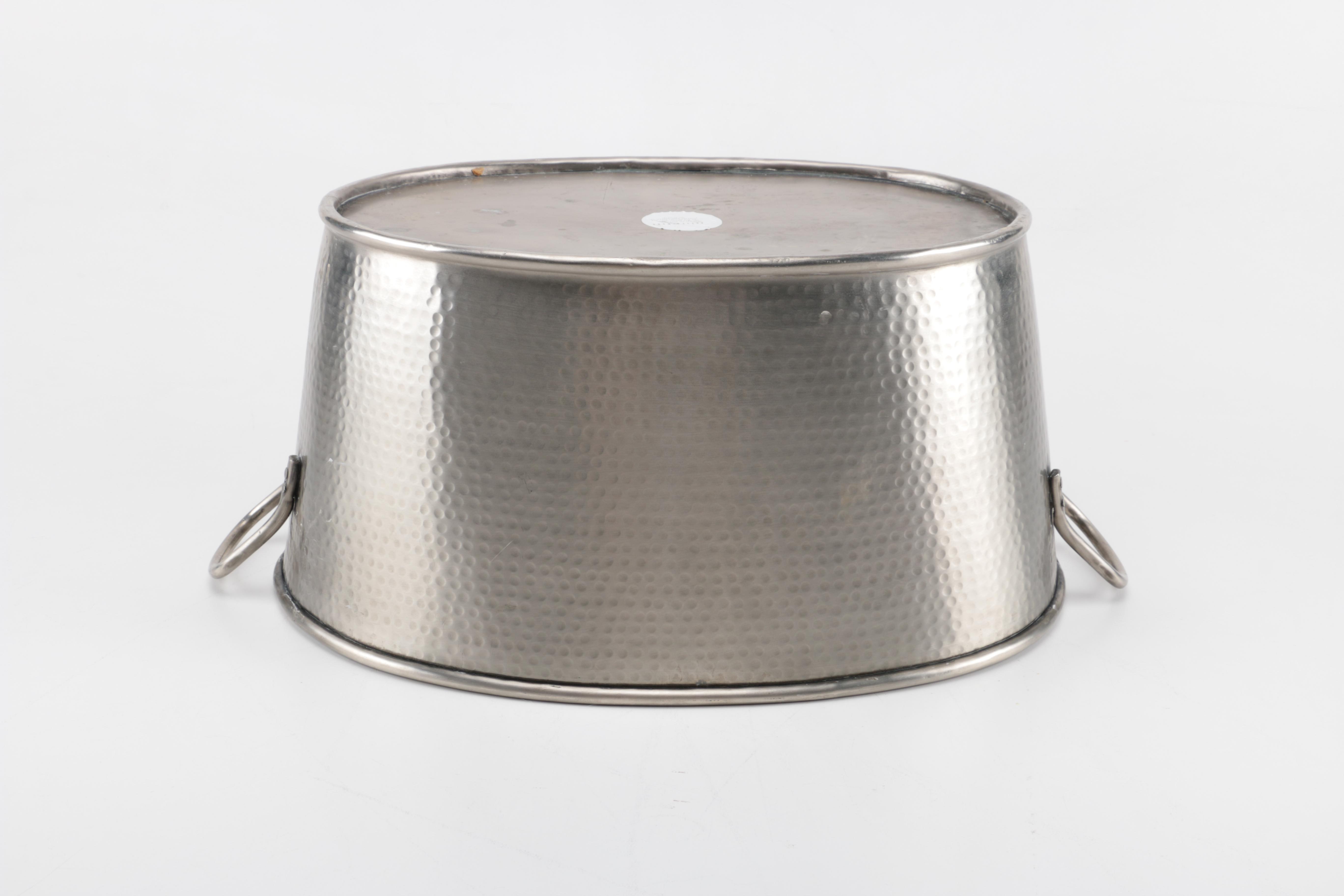 Pottery Barn Hammered Metal Ice Bucket