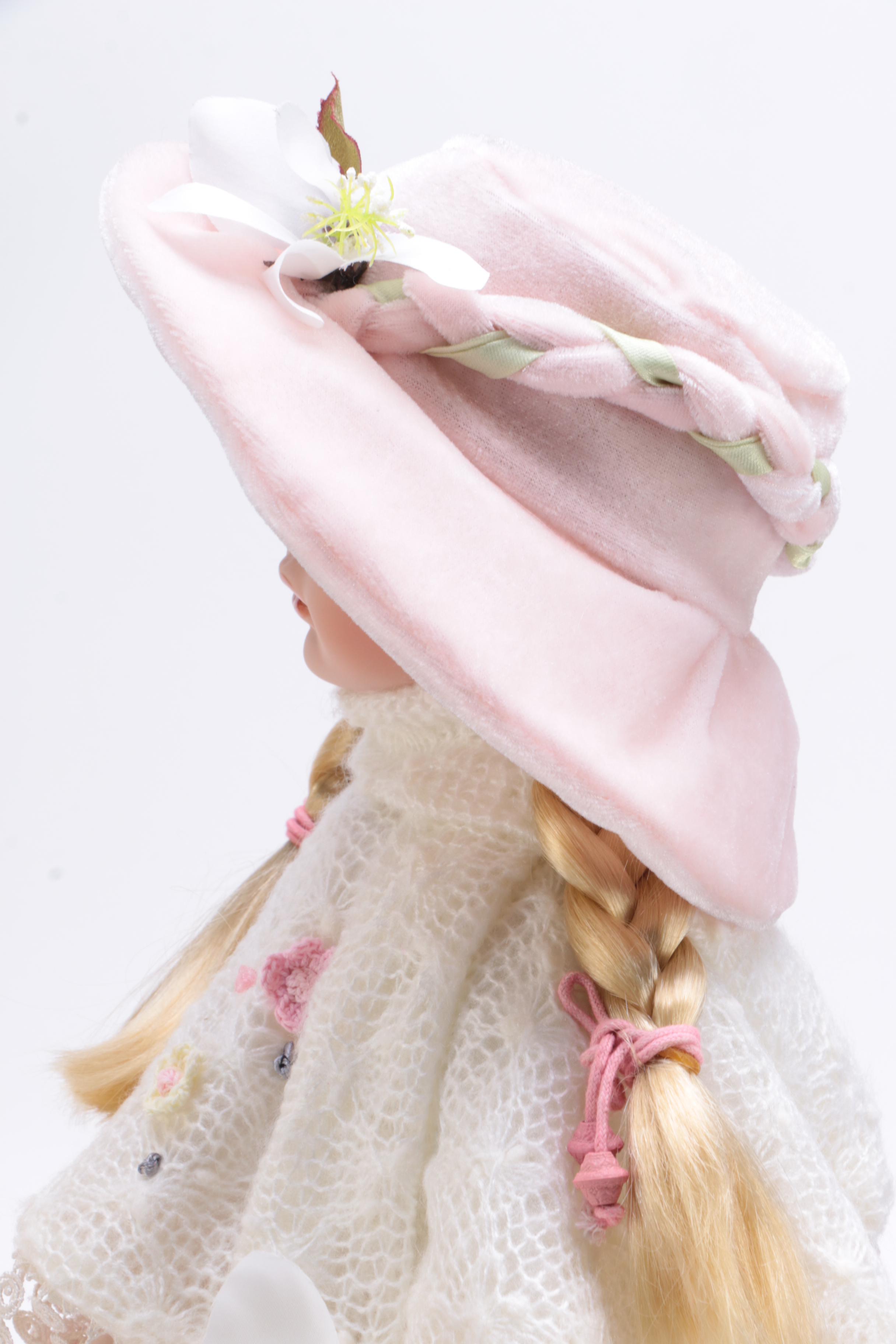 Youthful Porcelain Dolls with Stands