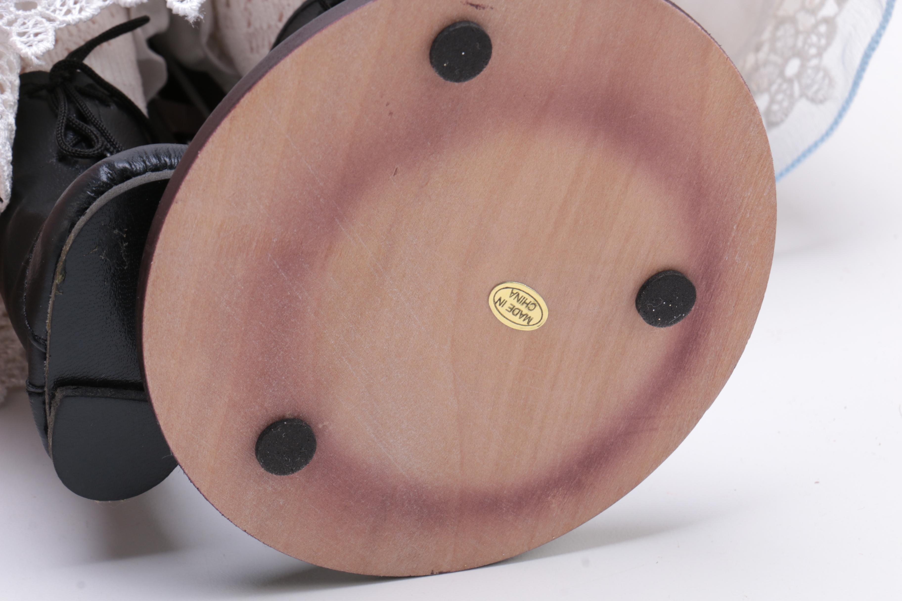 Youthful Porcelain Dolls with Stands