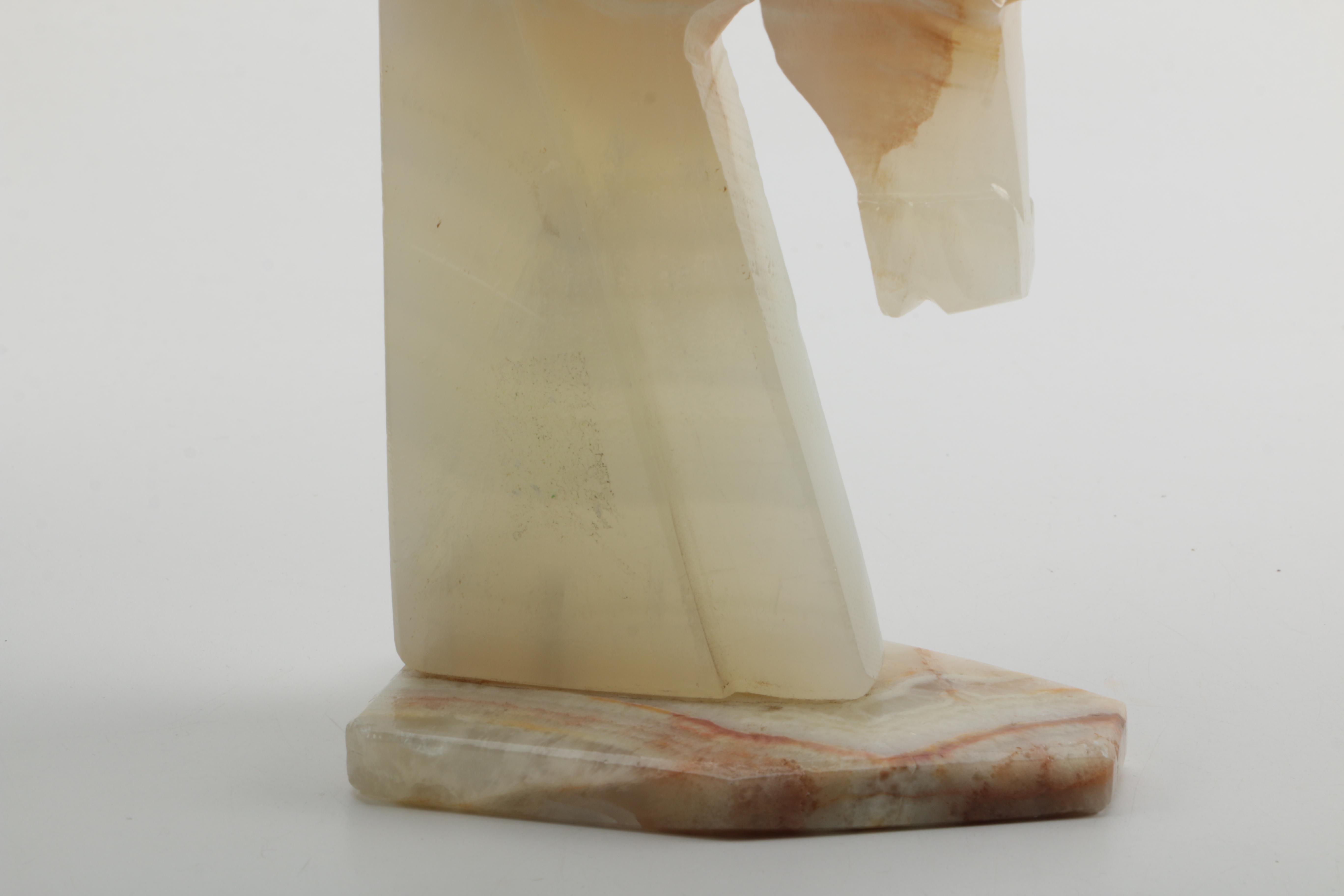 Agate Knight Chess Piece Figurine