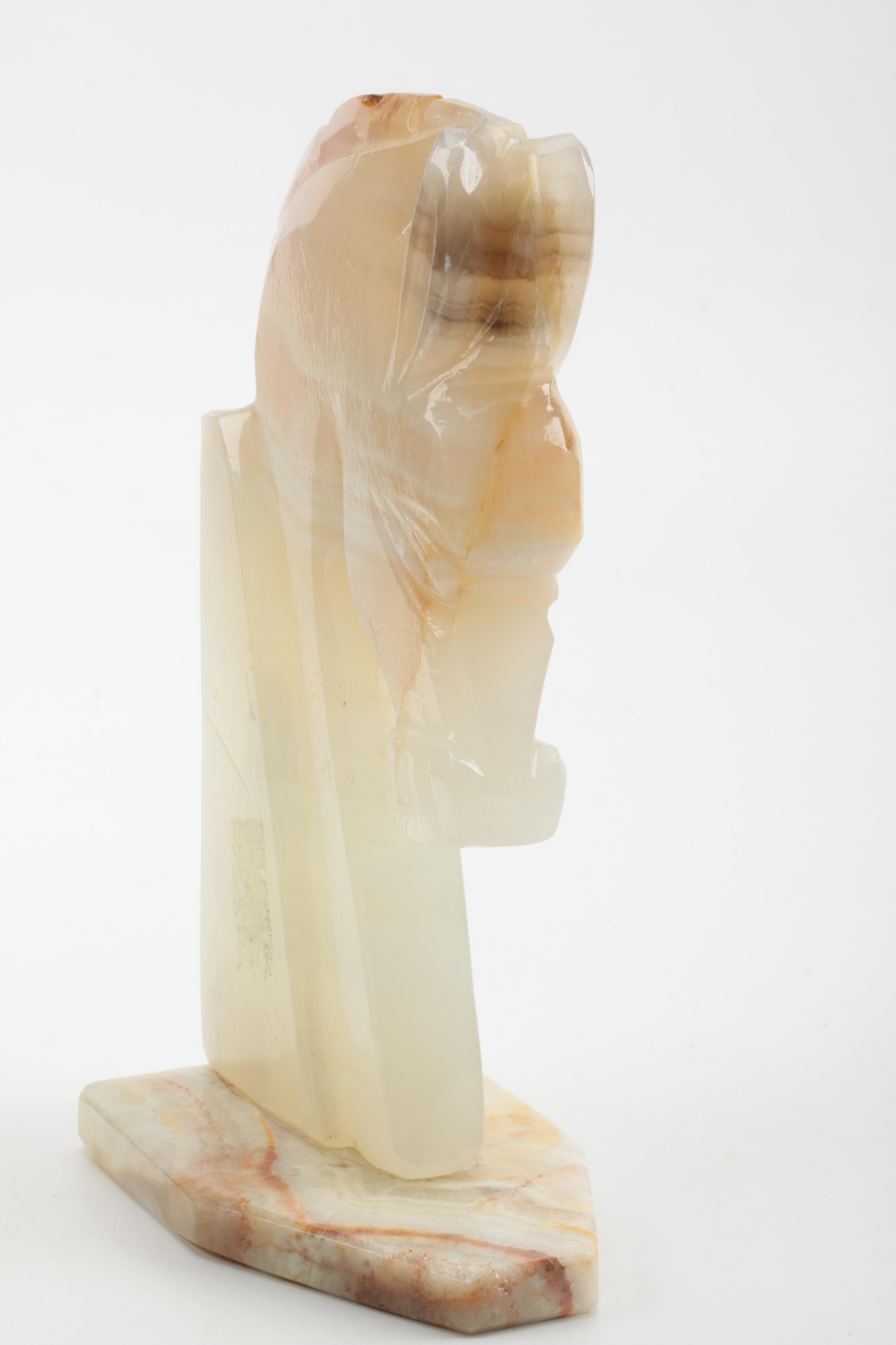 Agate Knight Chess Piece Figurine