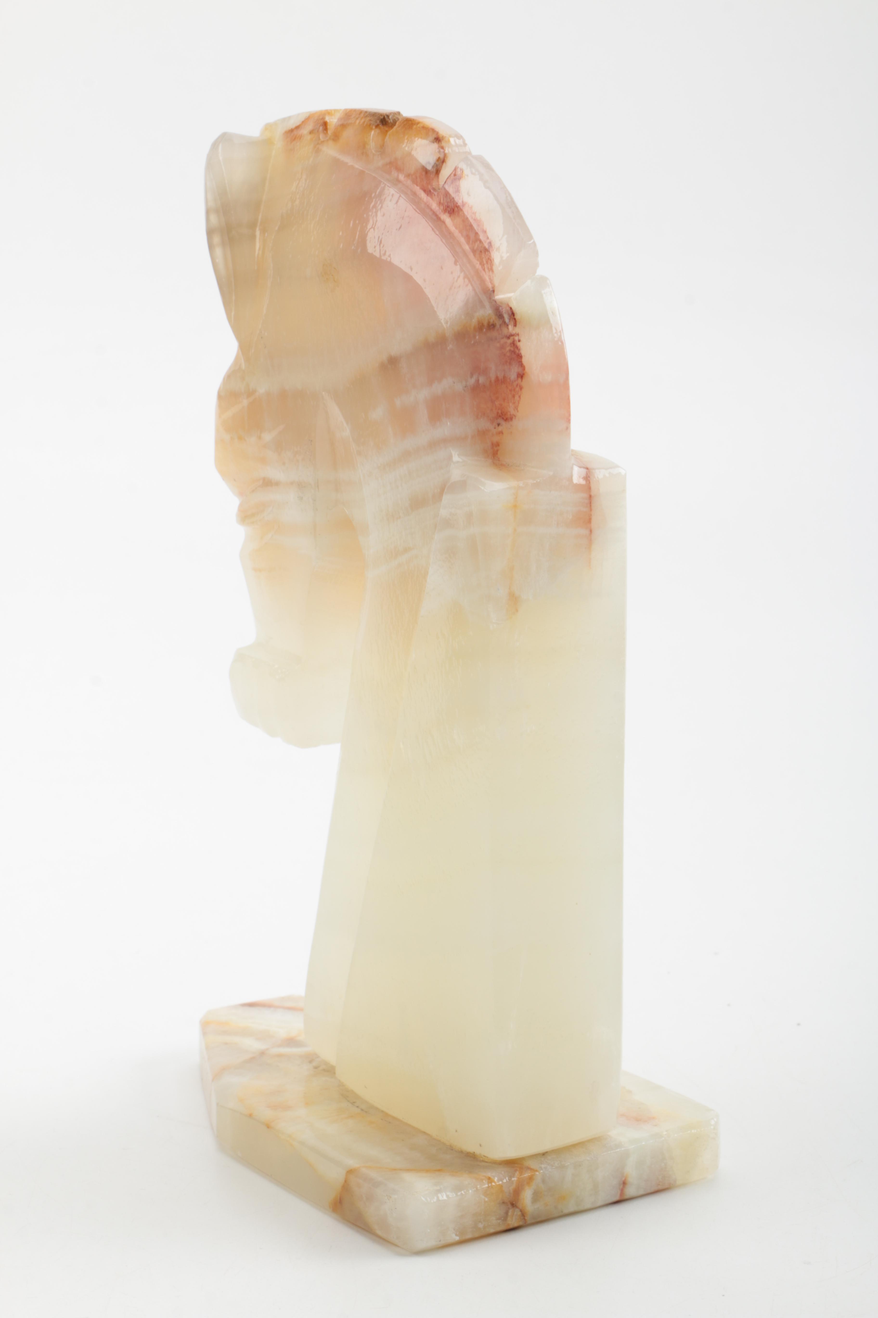 Agate Knight Chess Piece Figurine