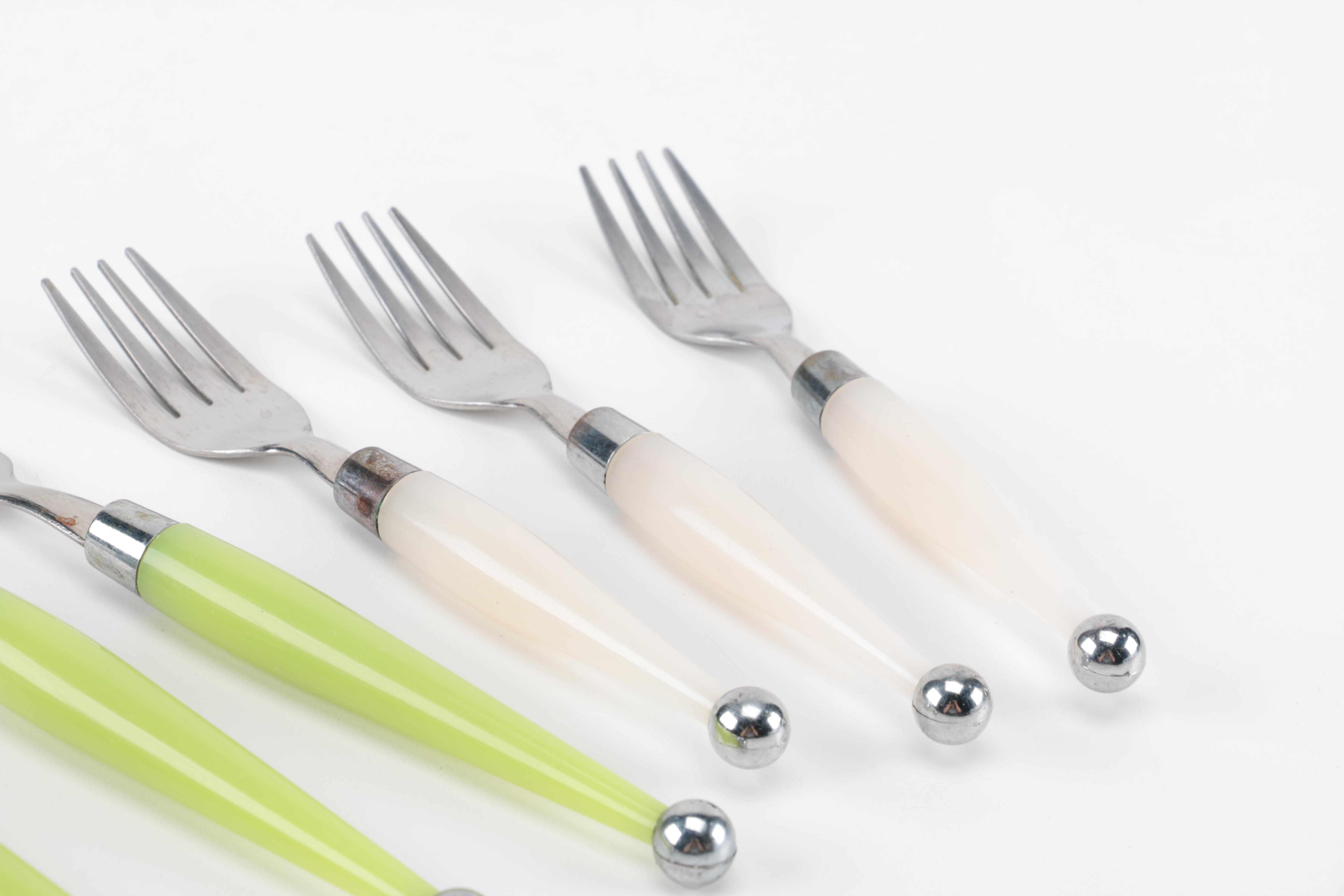 Multi-Colored Stainless Steel Flatware Service