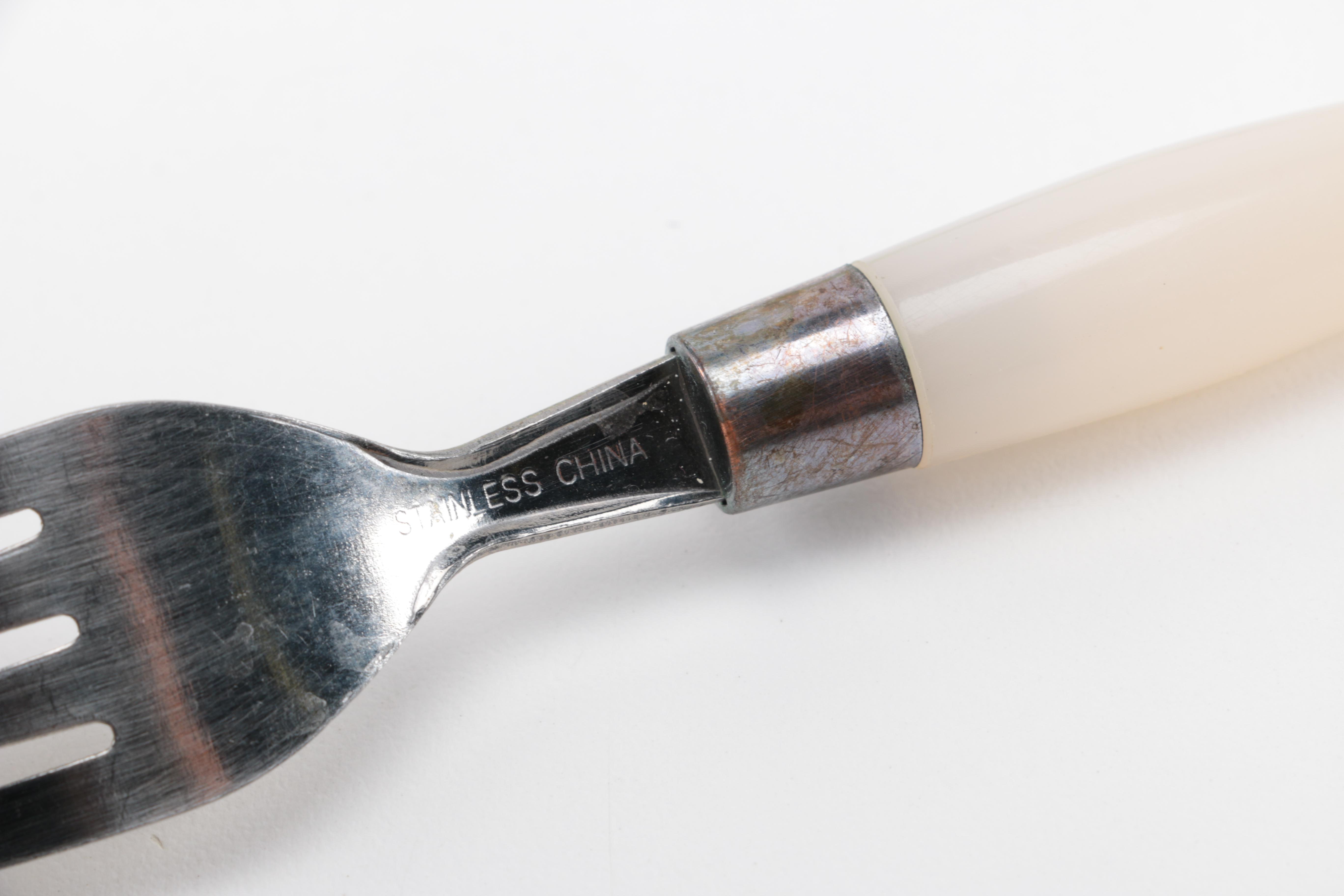 Multi-Colored Stainless Steel Flatware Service