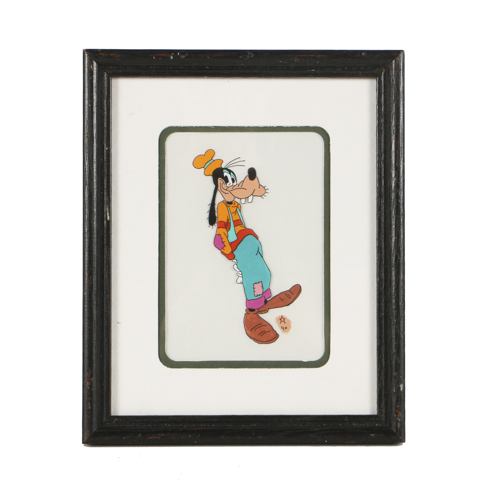 Hand Painted Animation Cel of Disney's Goofy