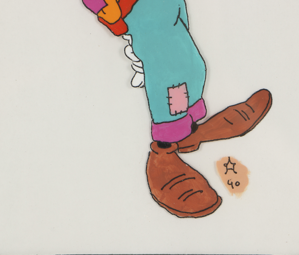 Hand Painted Animation Cel of Disney's Goofy