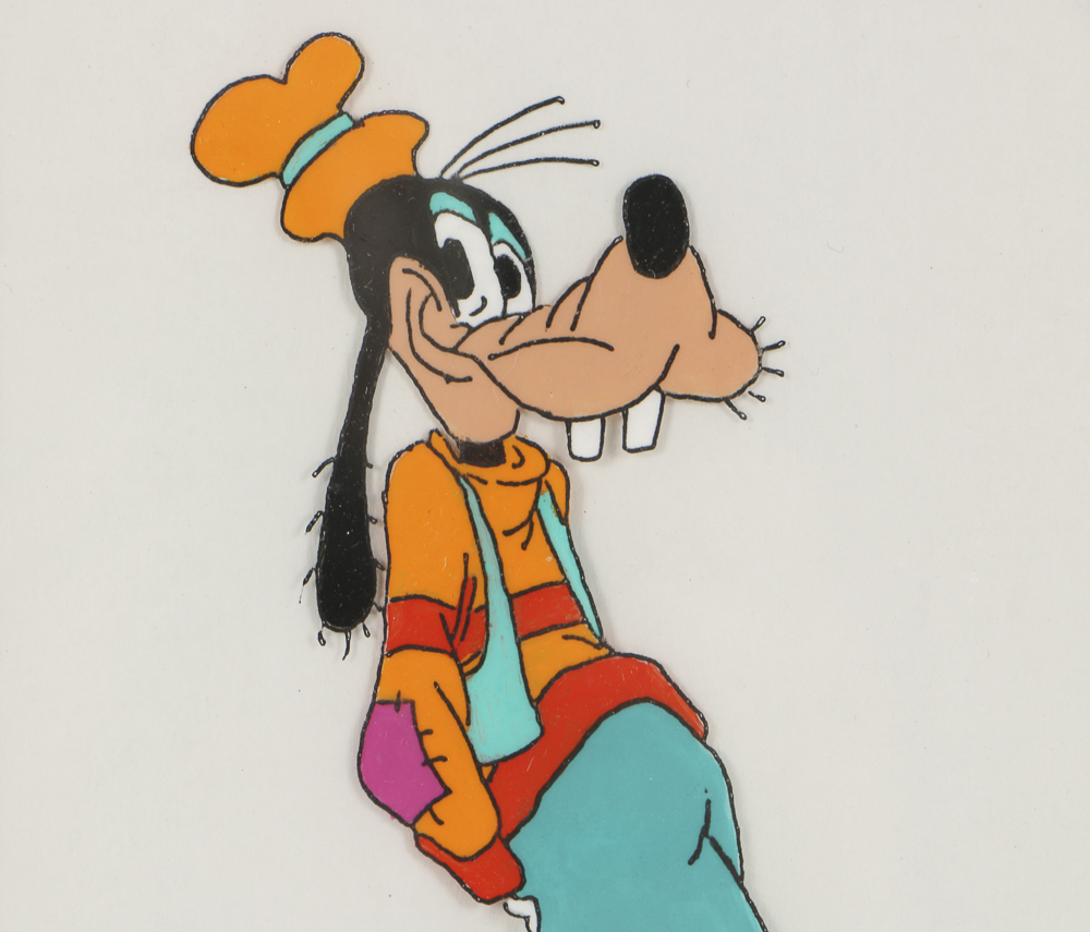 Hand Painted Animation Cel of Disney's Goofy