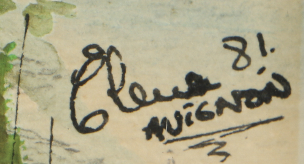 Mixed Media on Paper "Avignon"