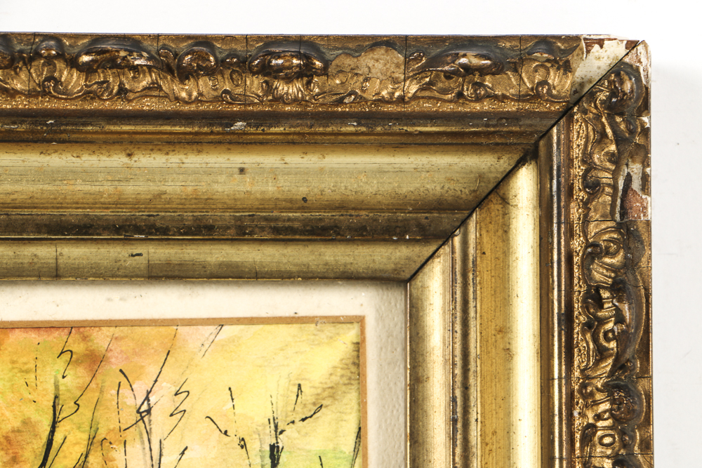 Mixed Media on Paper "Avignon"