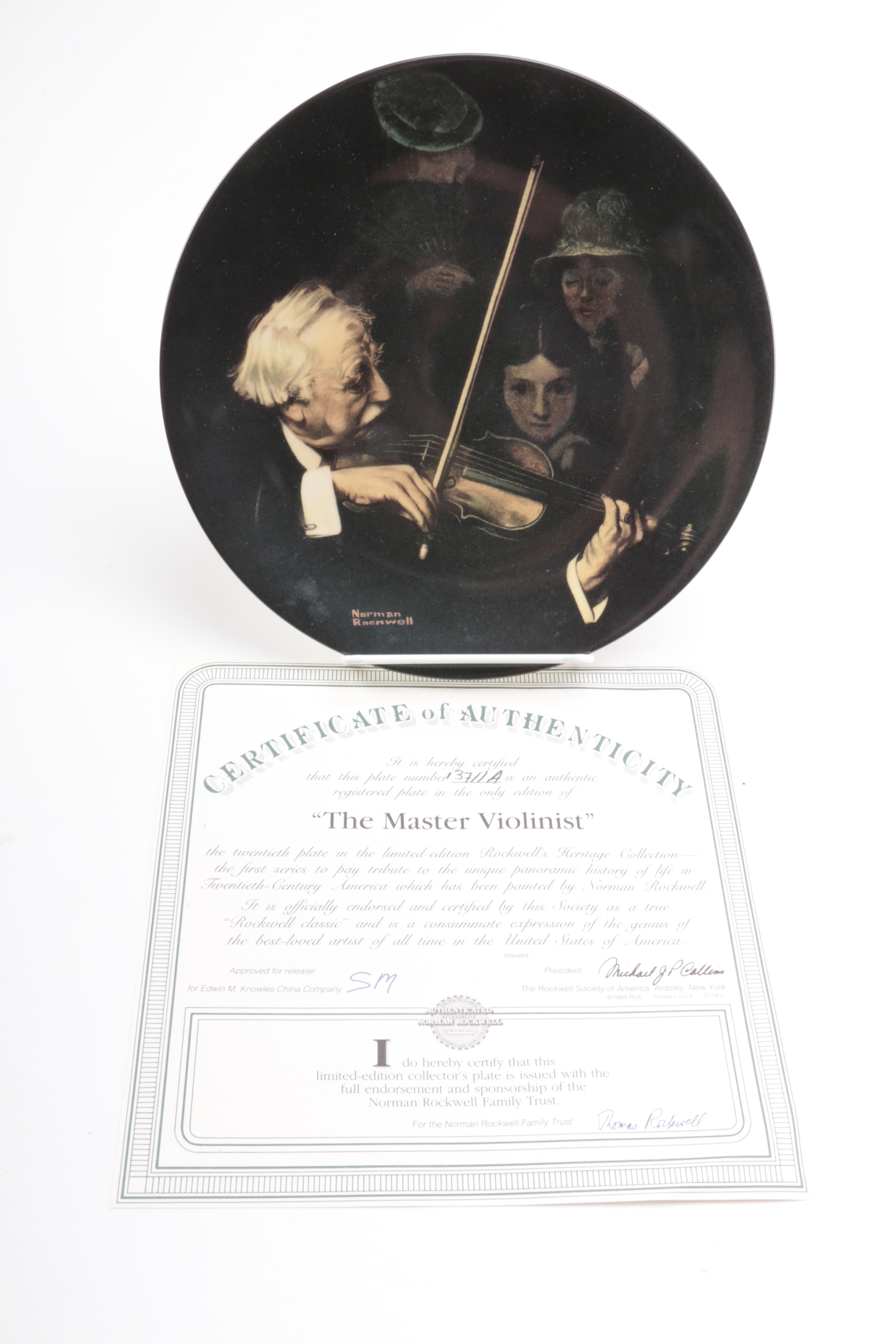 1990s Knowles "Norman Rockwell Heritage Collection" Collector Plates