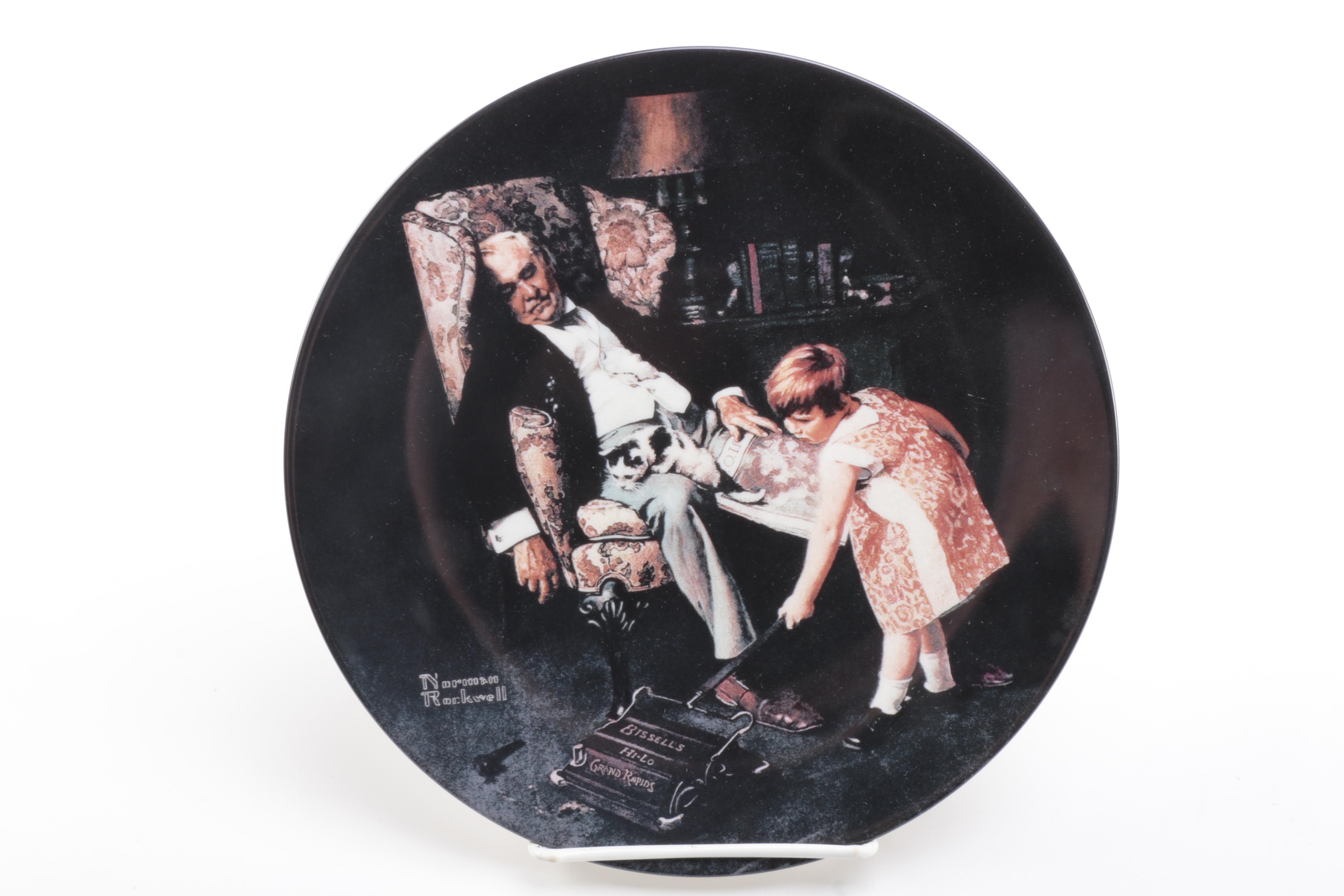 1990s Knowles "Norman Rockwell Heritage Collection" Collector Plates