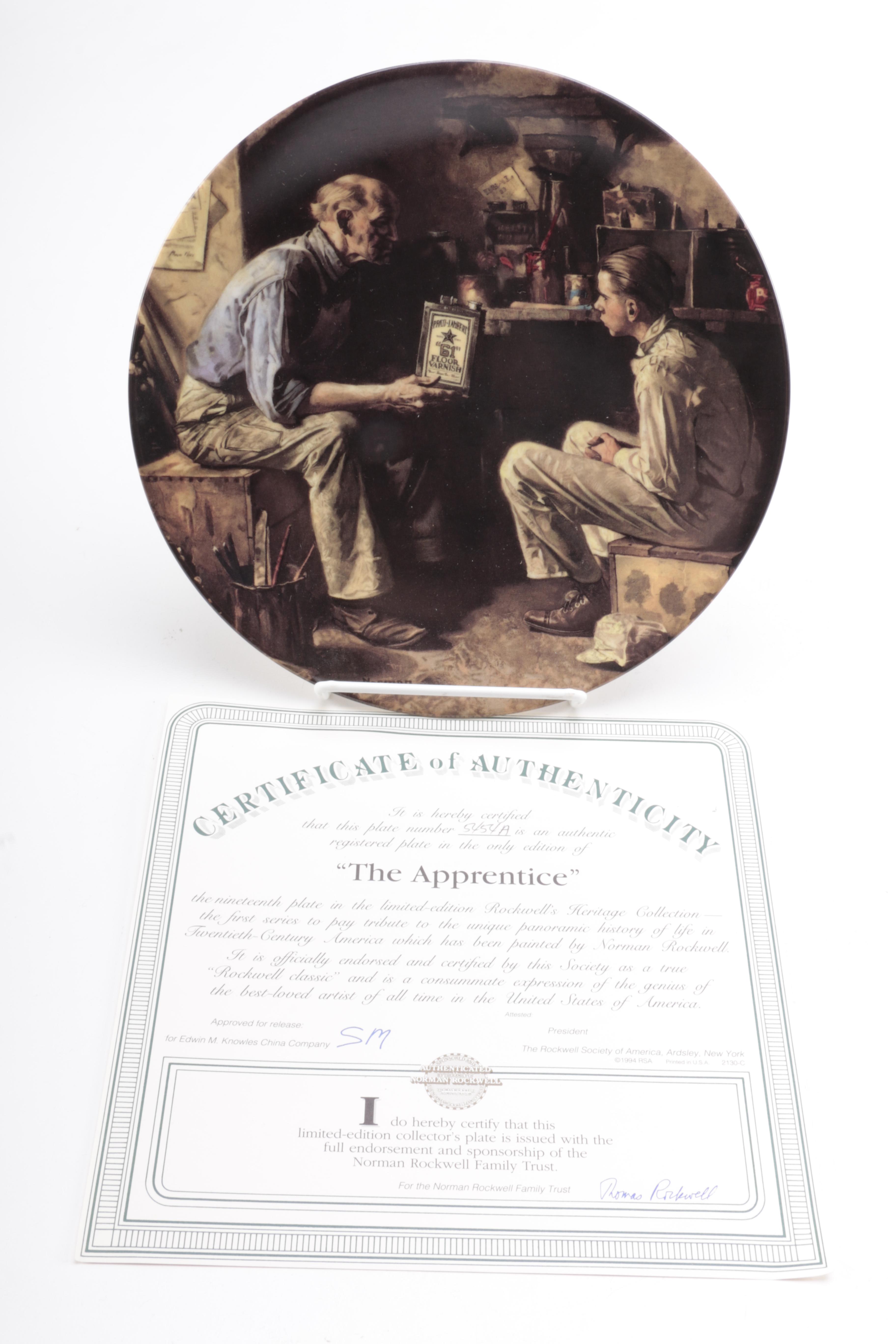 1990s Knowles "Norman Rockwell Heritage Collection" Collector Plates