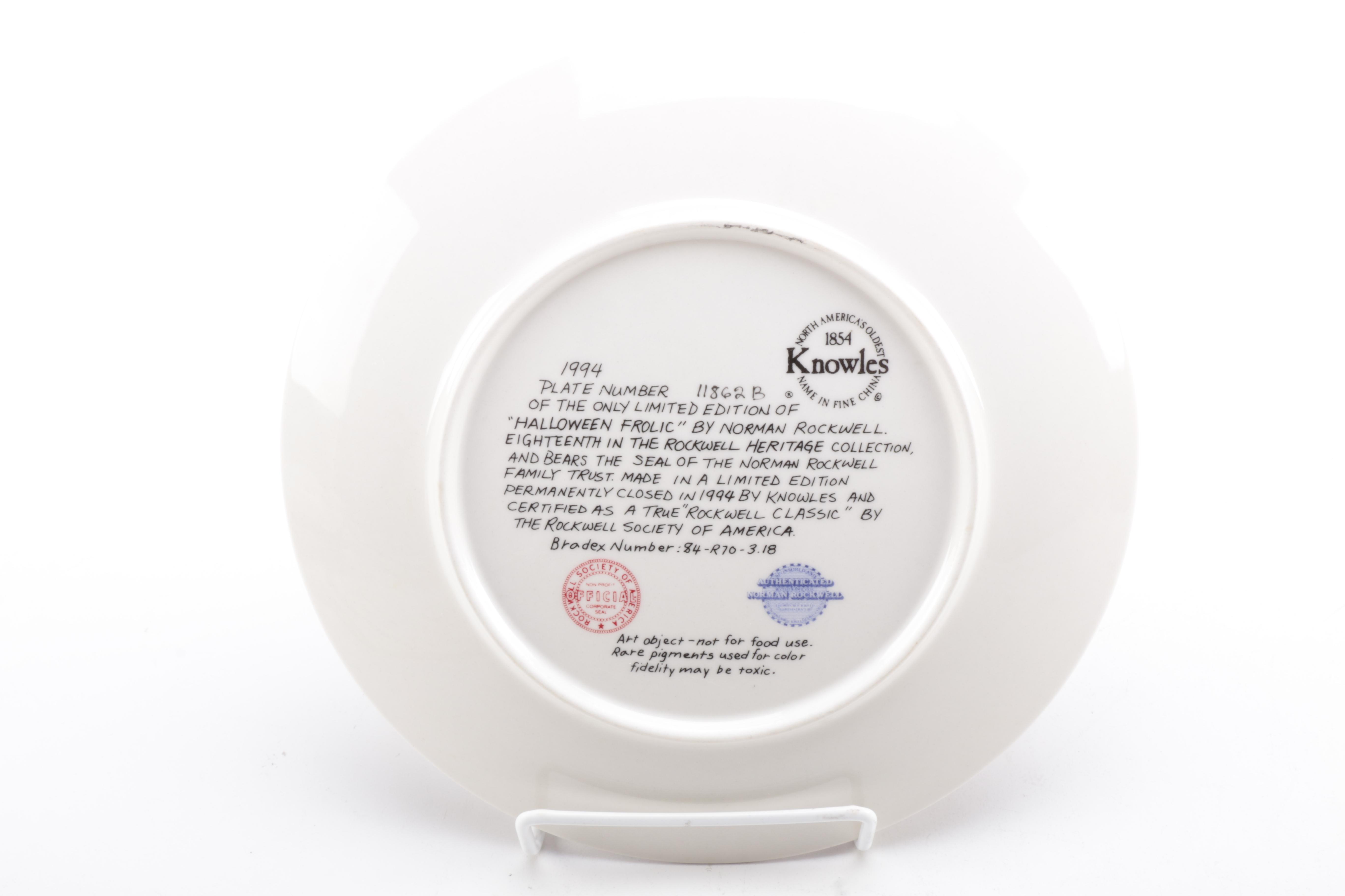 1990s Knowles "Norman Rockwell Heritage Collection" Collector Plates