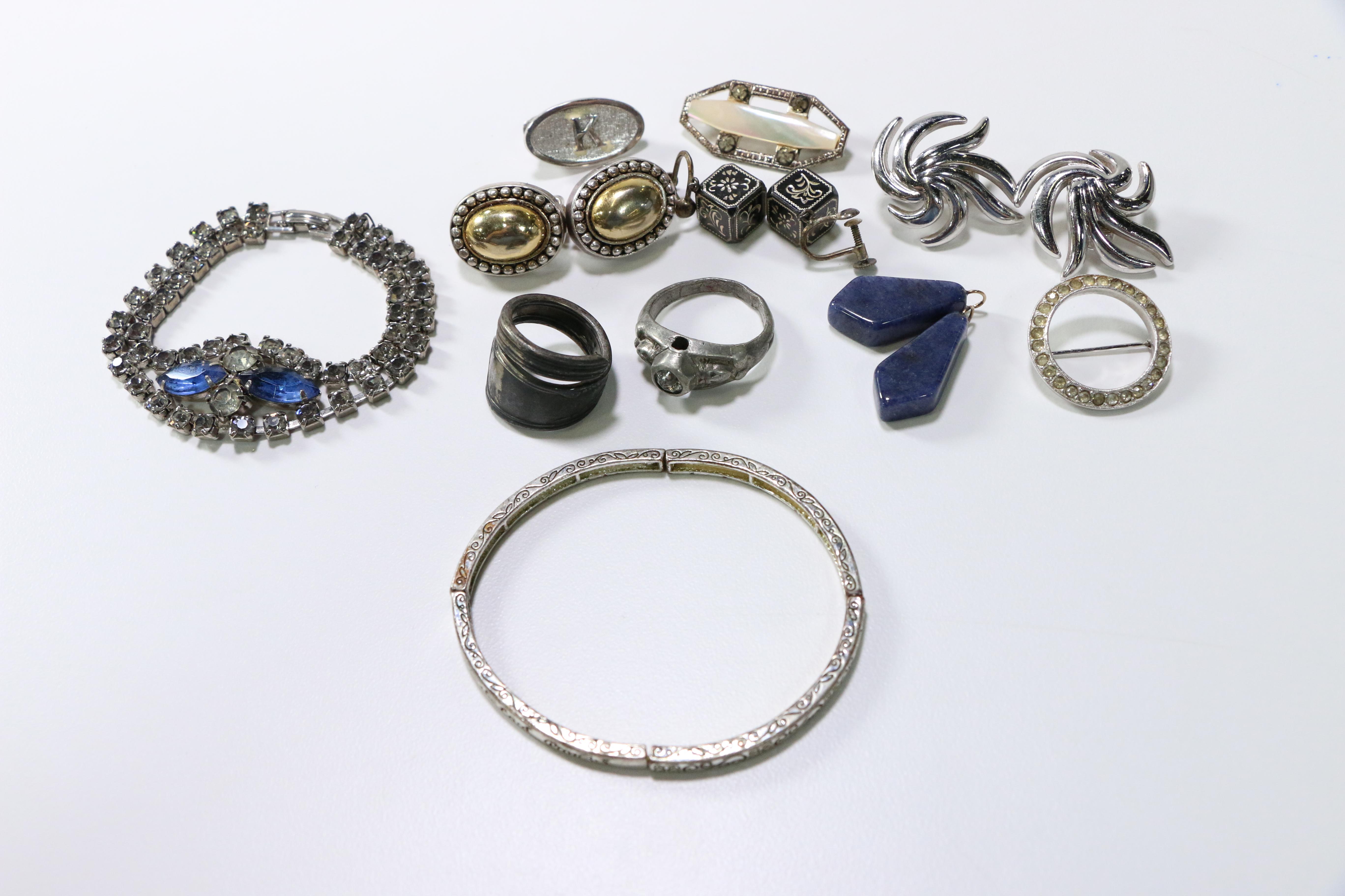 Assorted Silver Tone Jewelry