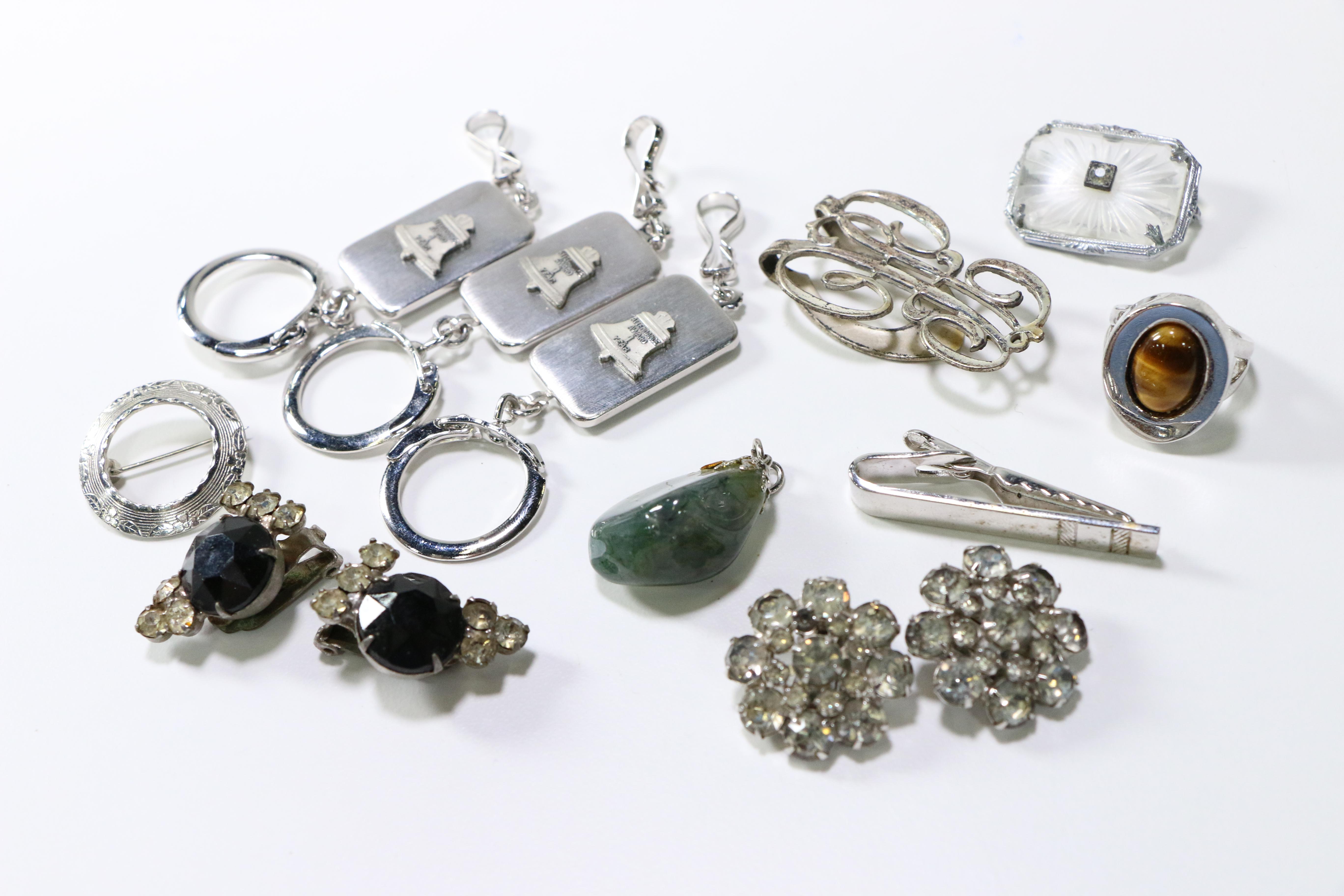 Assorted Silver Tone Jewelry