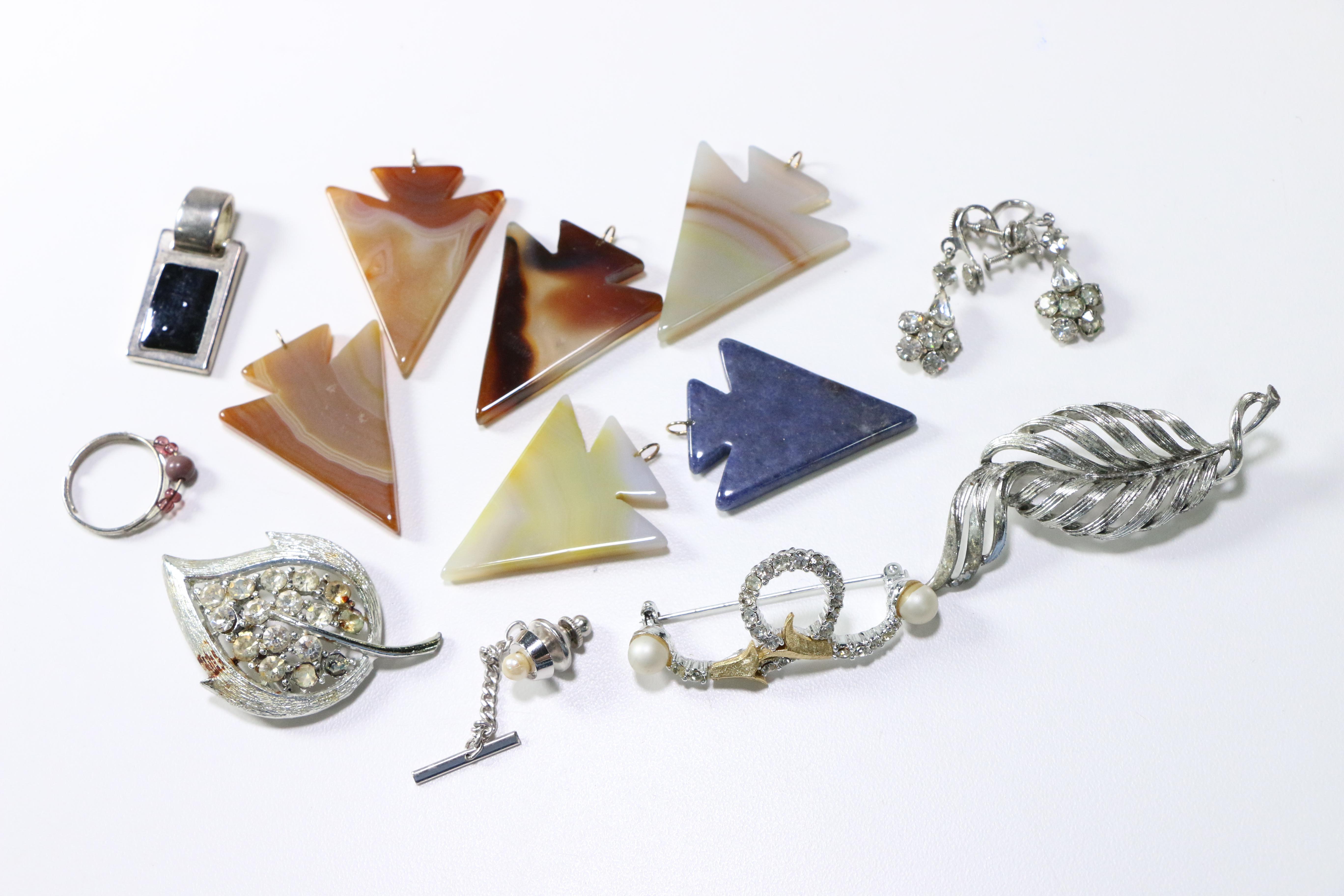 Assorted Silver Tone Jewelry