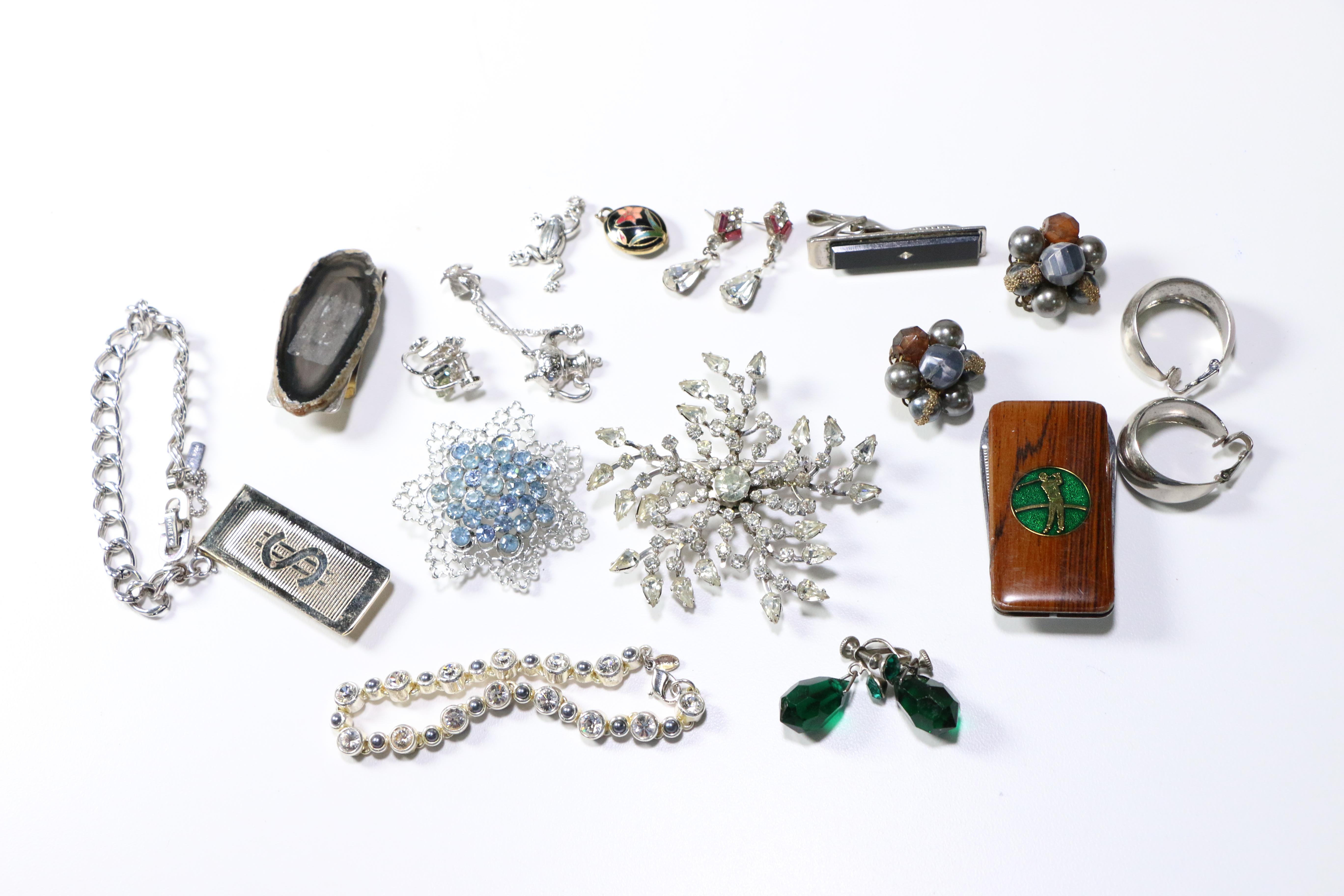 Assorted Silver Tone Jewelry
