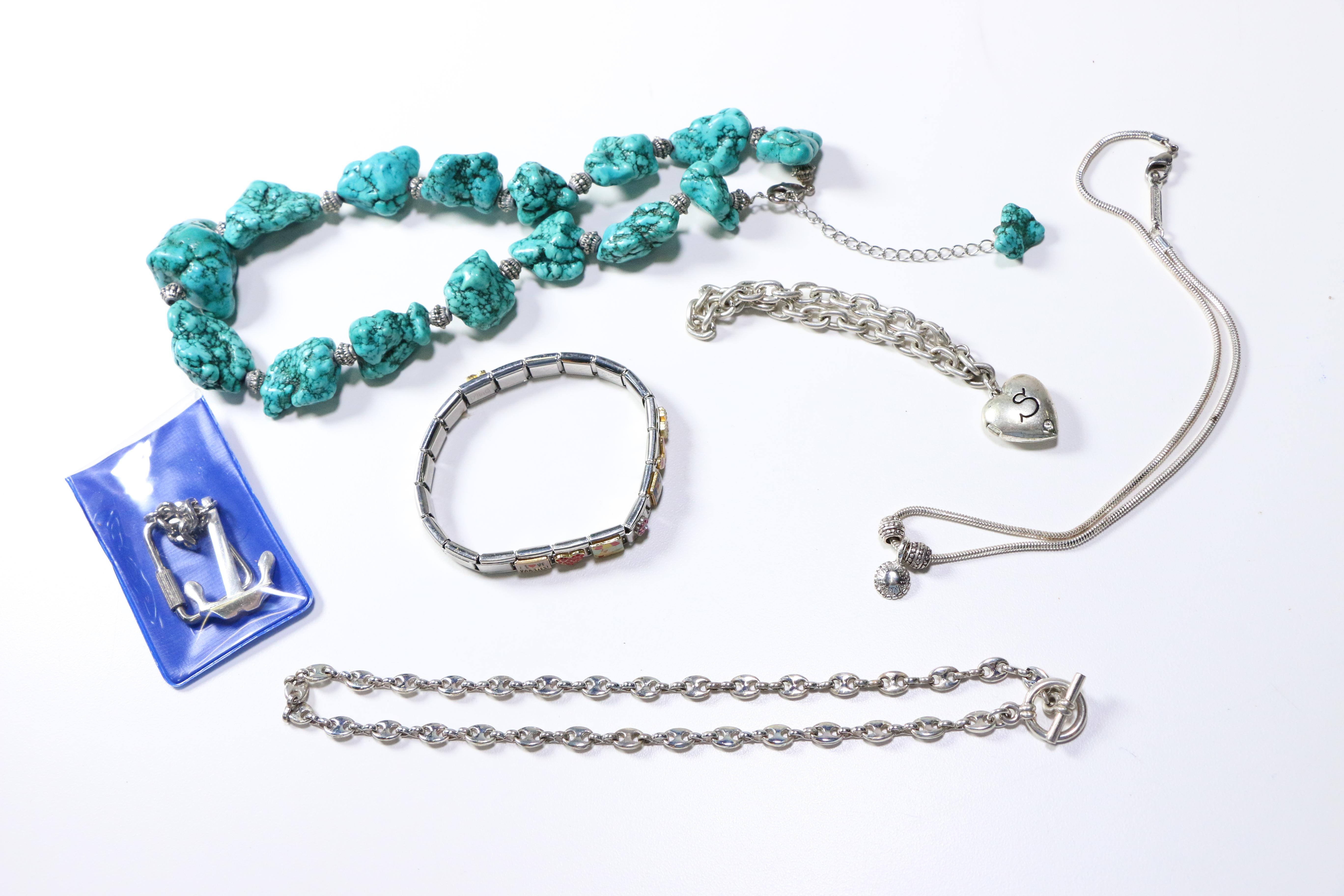 Assorted Silver Tone Jewelry