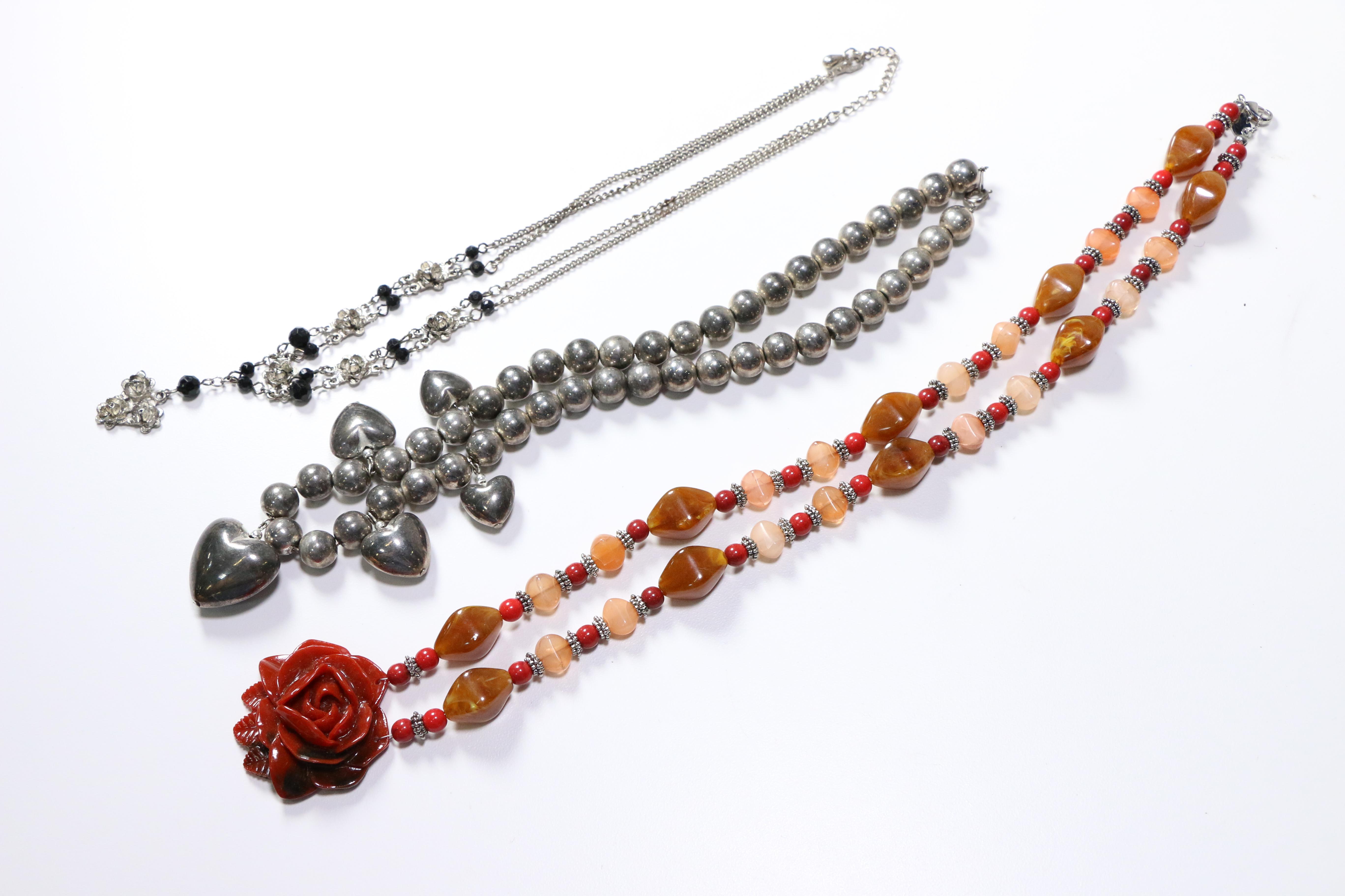 Assorted Silver Tone Jewelry