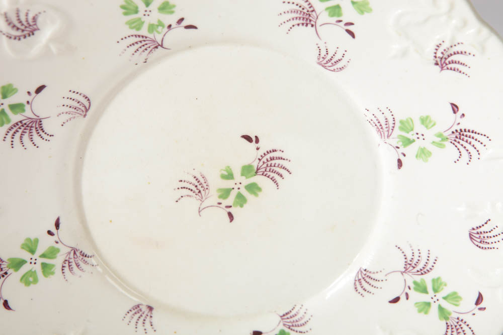 Collection of Antique English Sprigware Style China