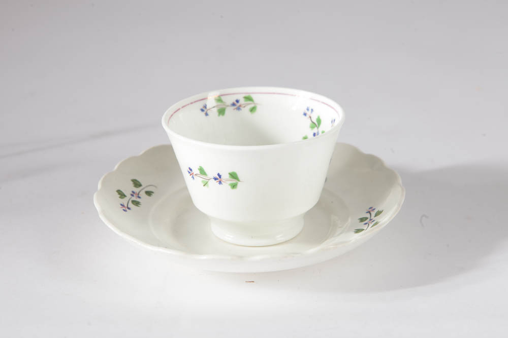 Collection of Antique English Sprigware Style China