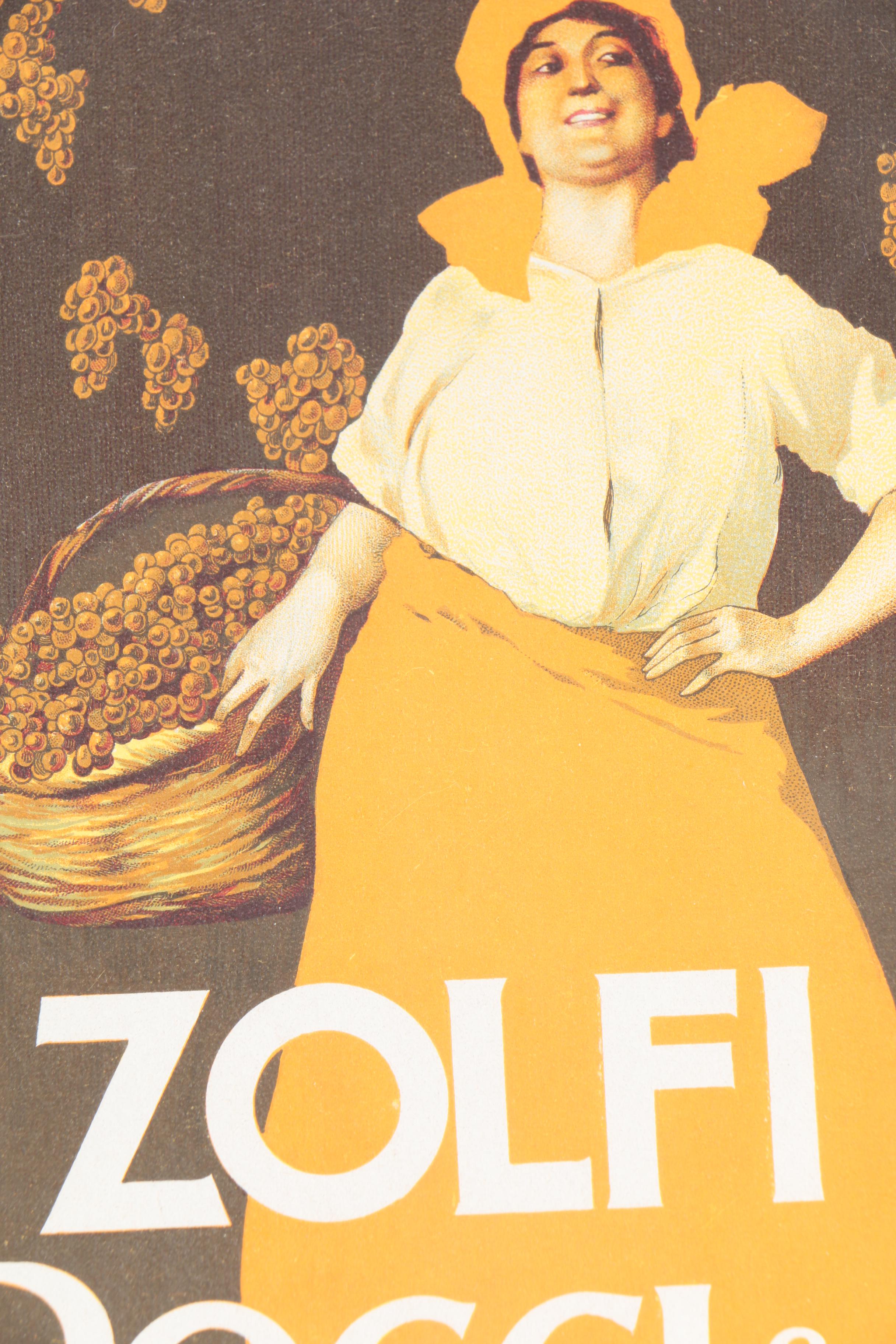 Vintage Italian Chromolithograph Poggi & Astengo Advertisement