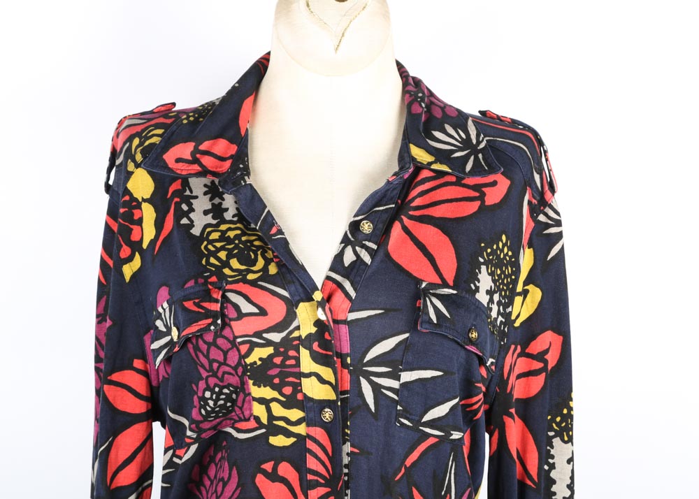 Women's Tory Burch Floral Print Blouse