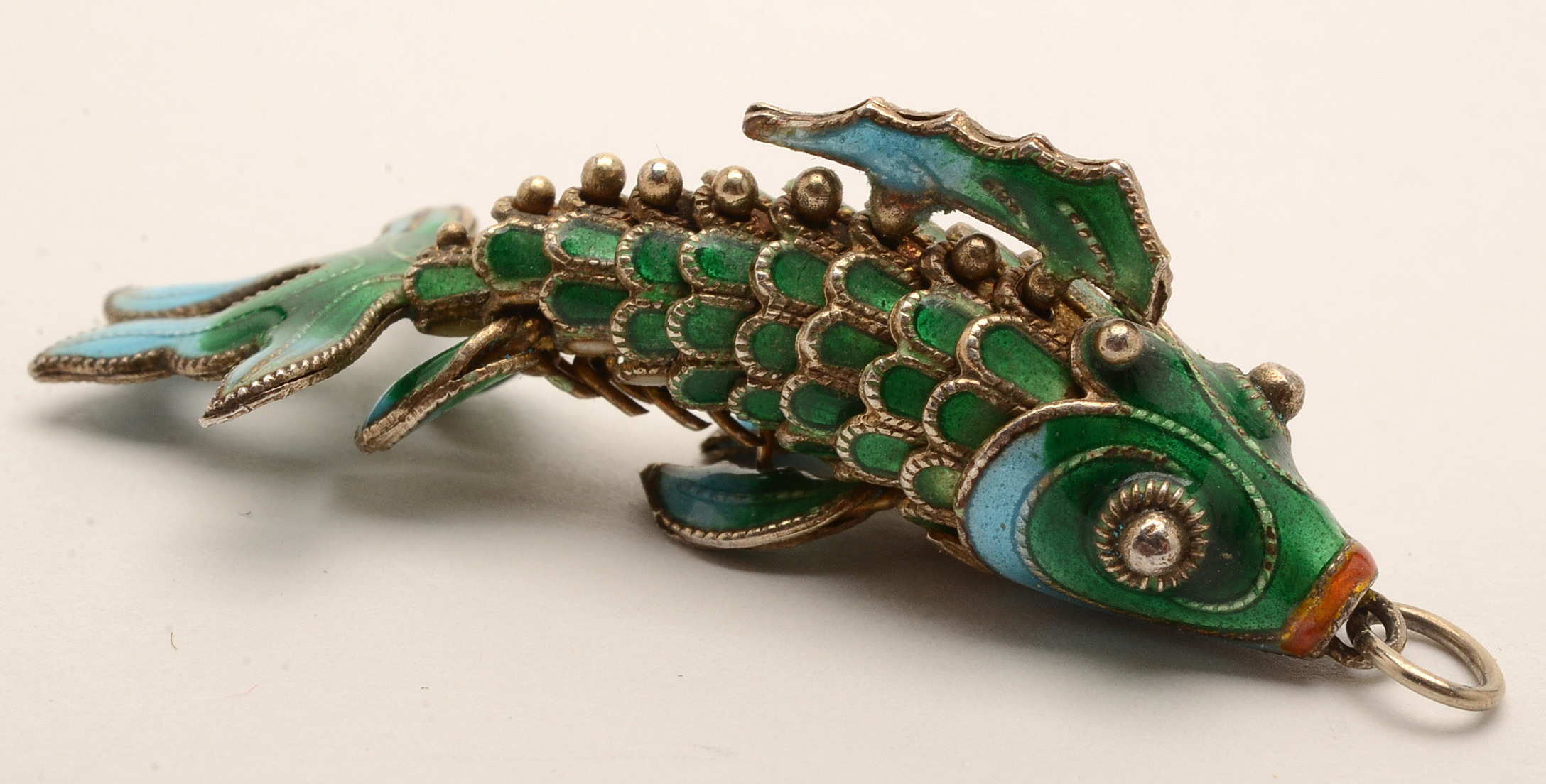 Sterling Articulated Fish Pendants