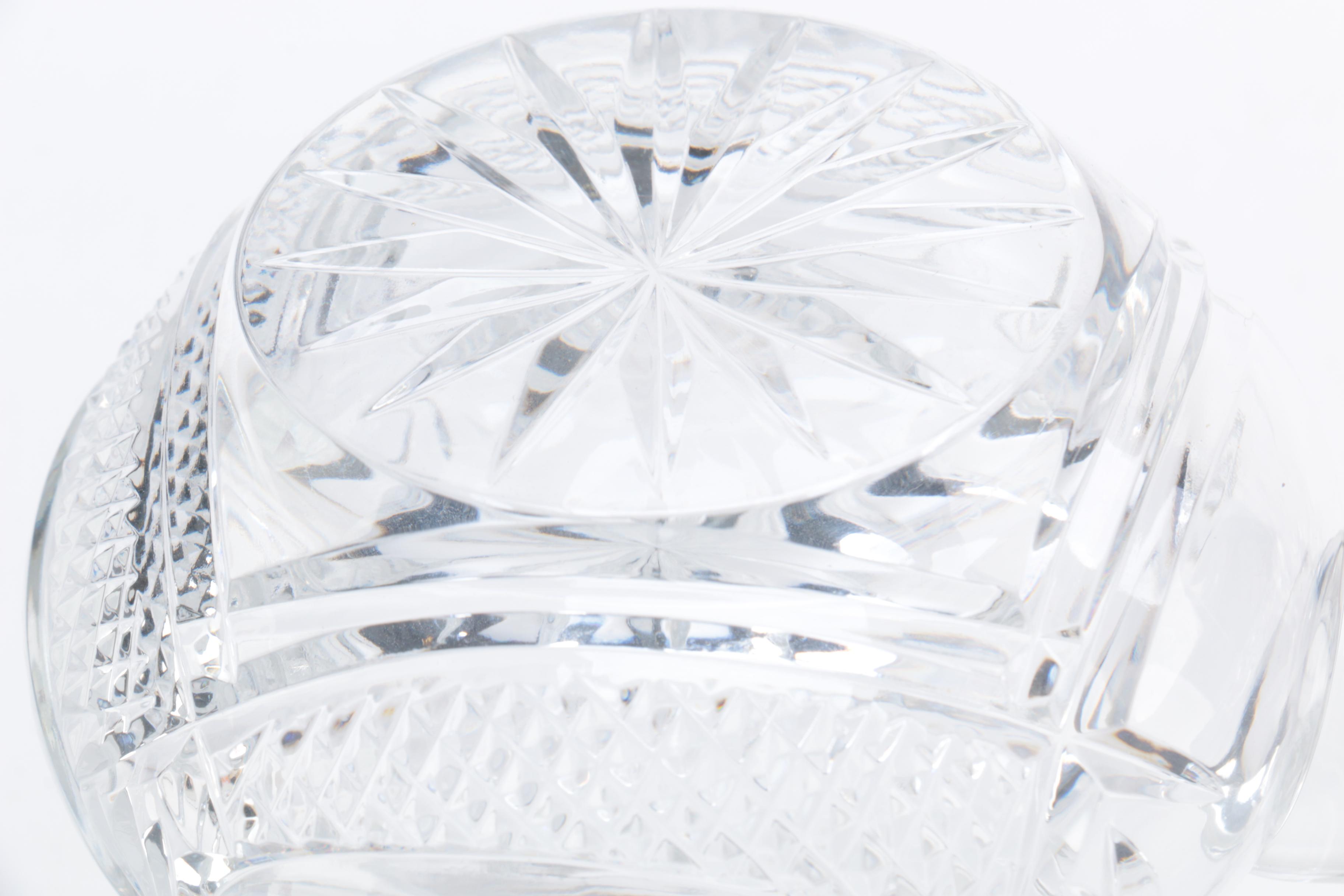 Crystal Pitchers and Platter