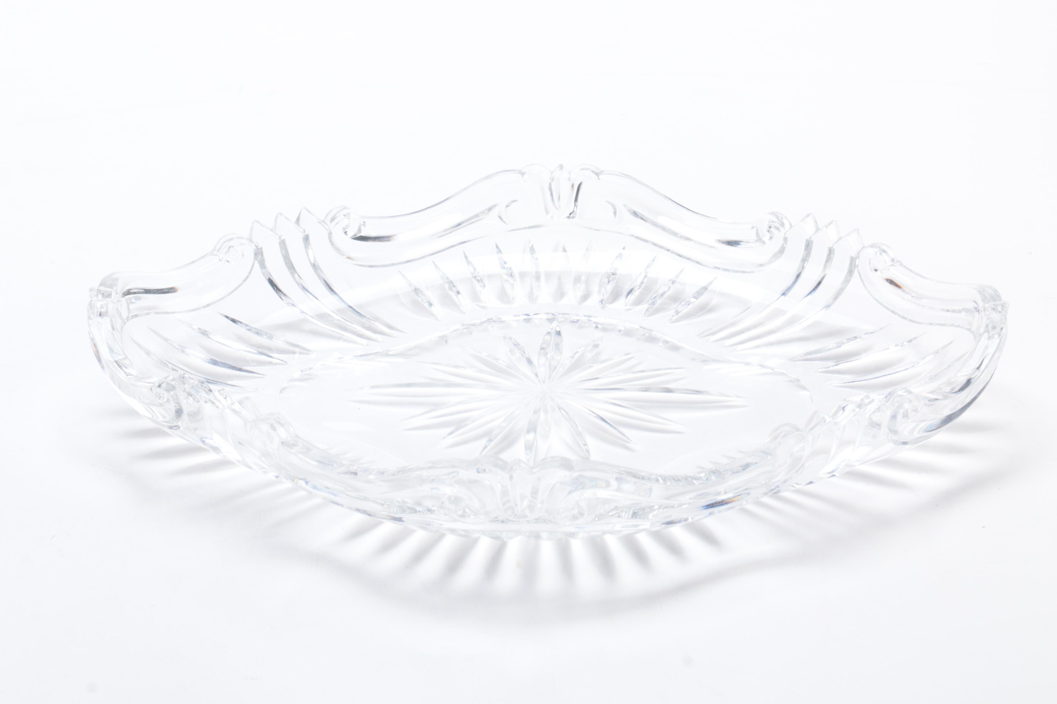 Crystal Pitchers and Platter