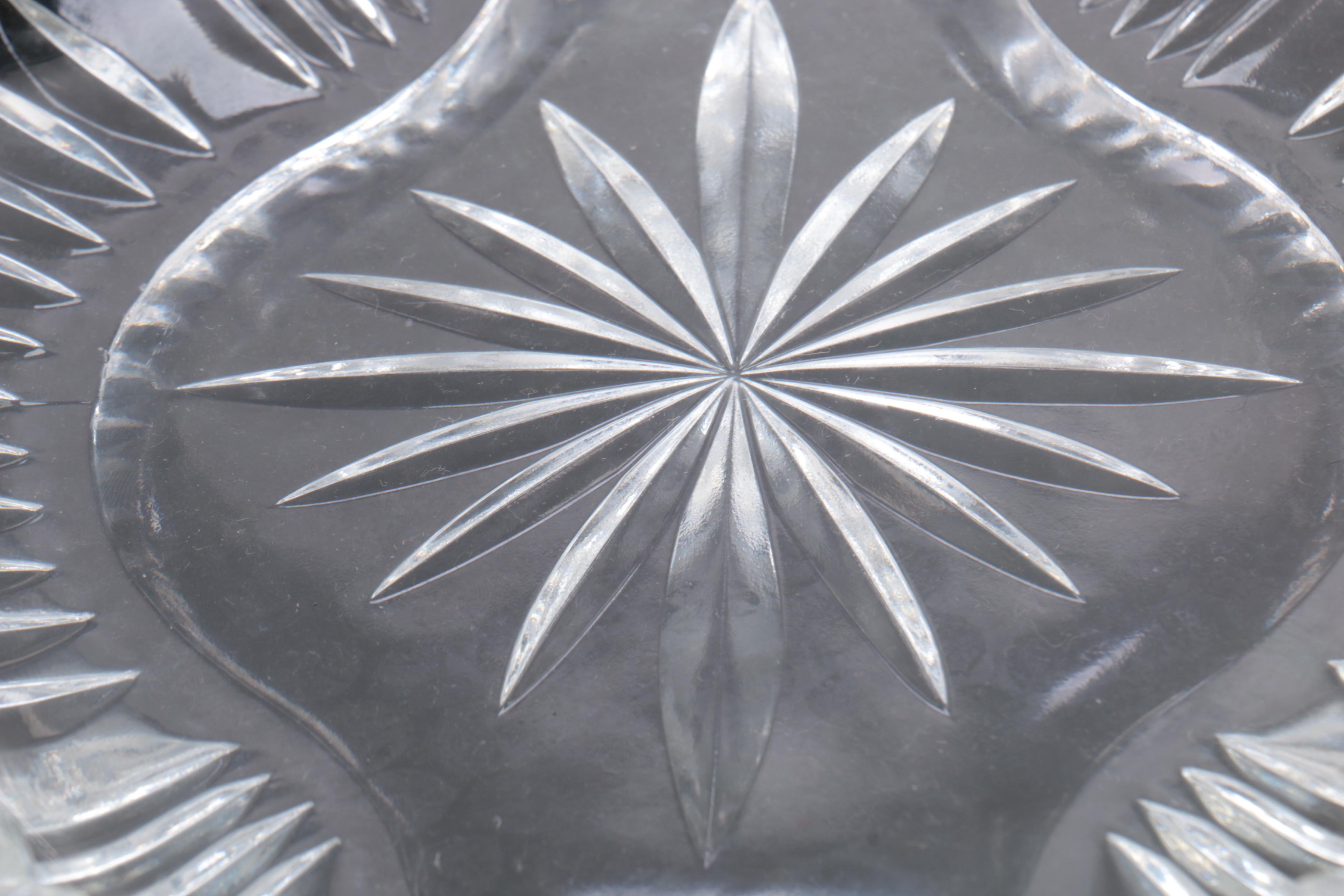 Crystal Pitchers and Platter