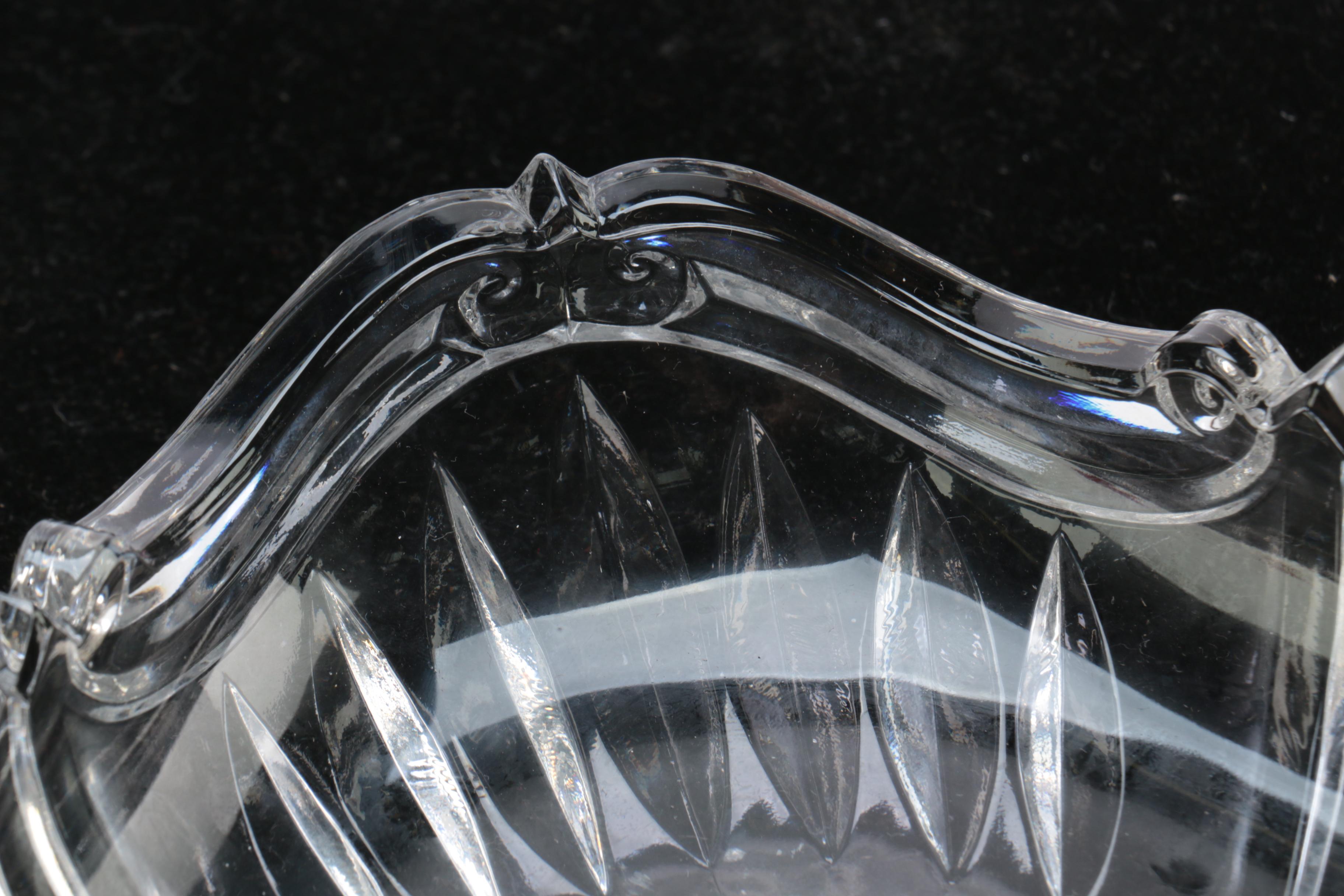 Crystal Pitchers and Platter