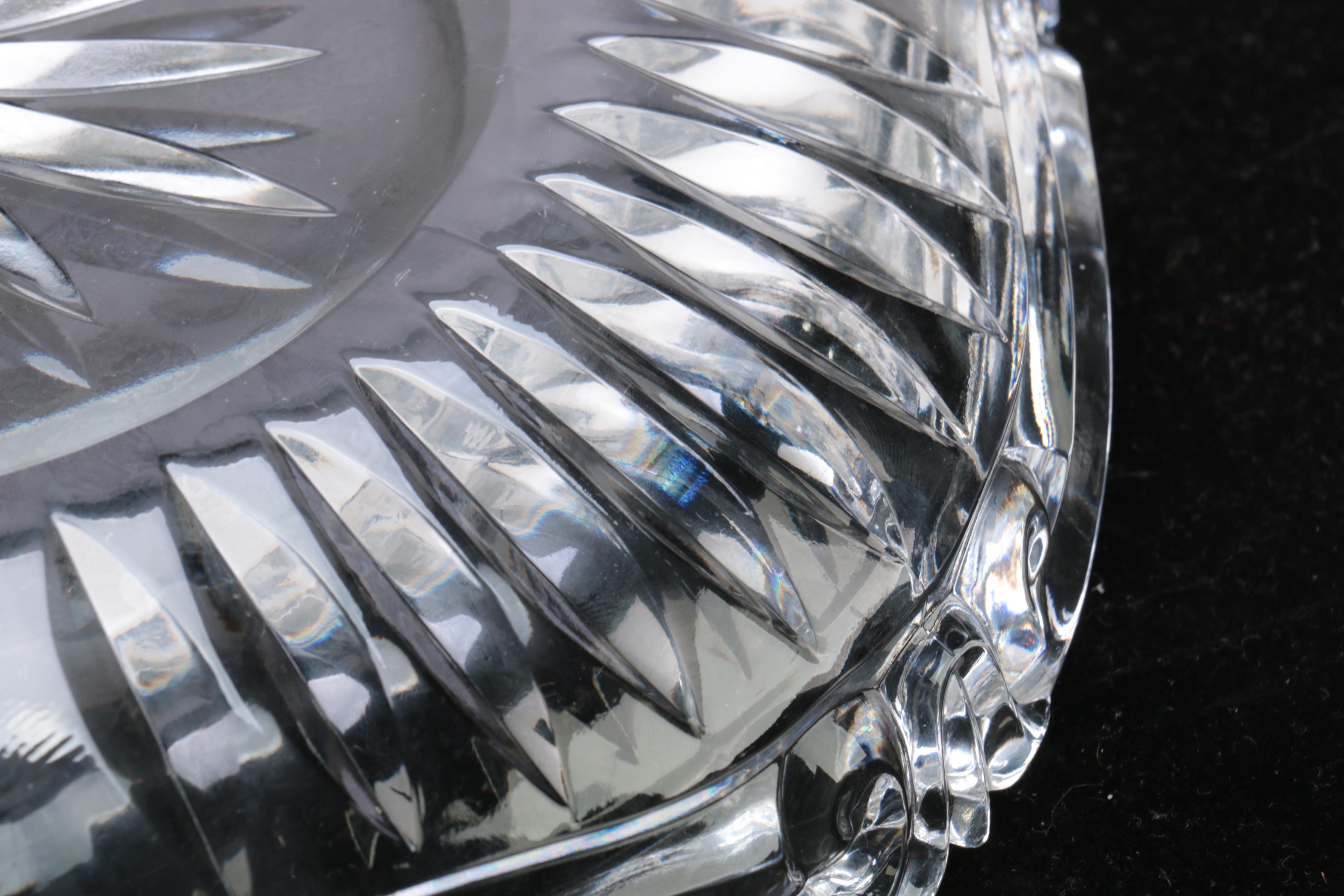 Crystal Pitchers and Platter