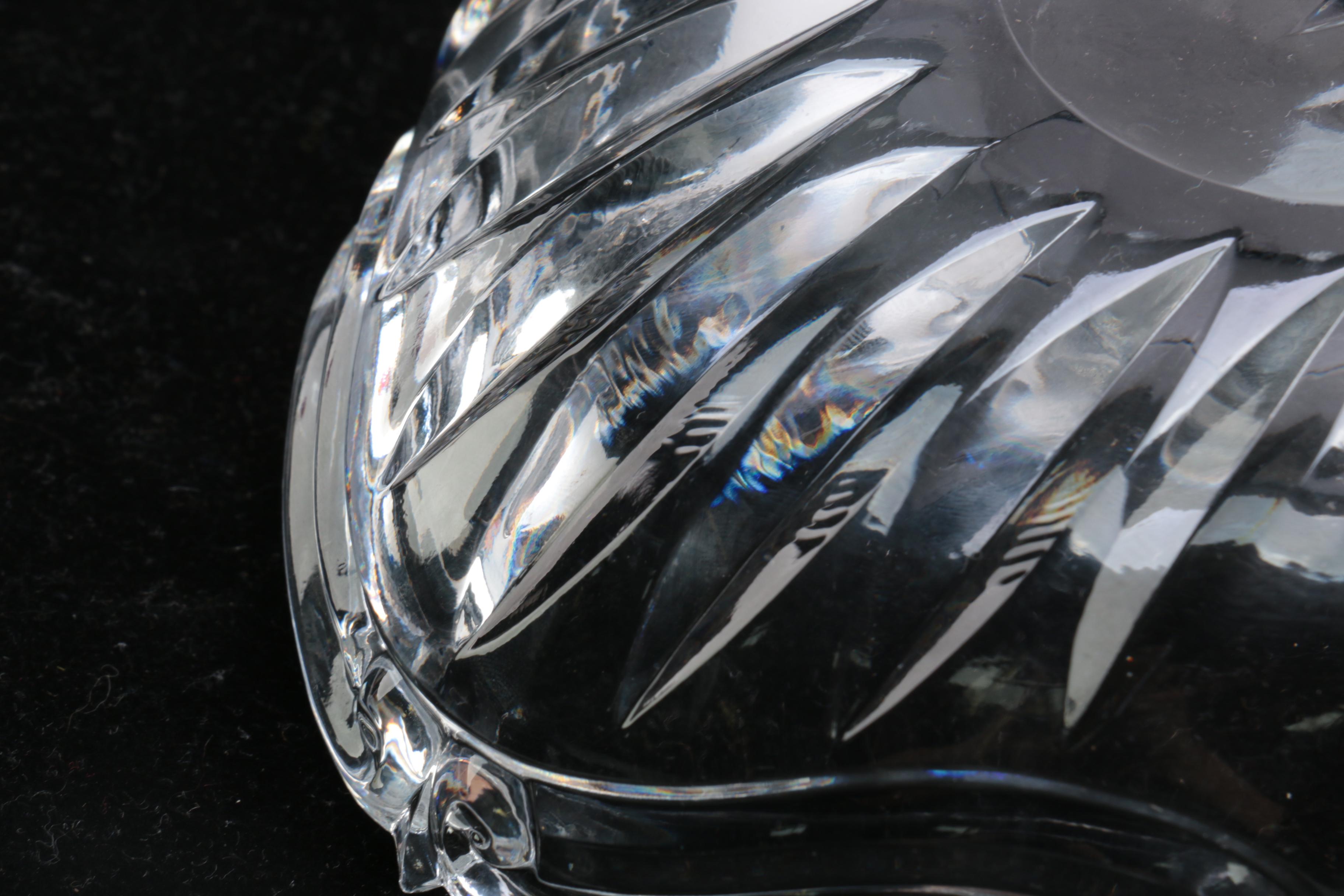 Crystal Pitchers and Platter