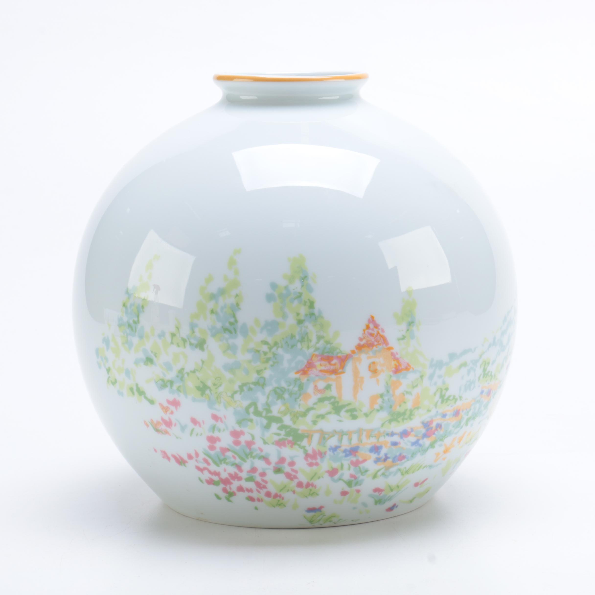 Georges Boyer Limoges France Porcelain Vase