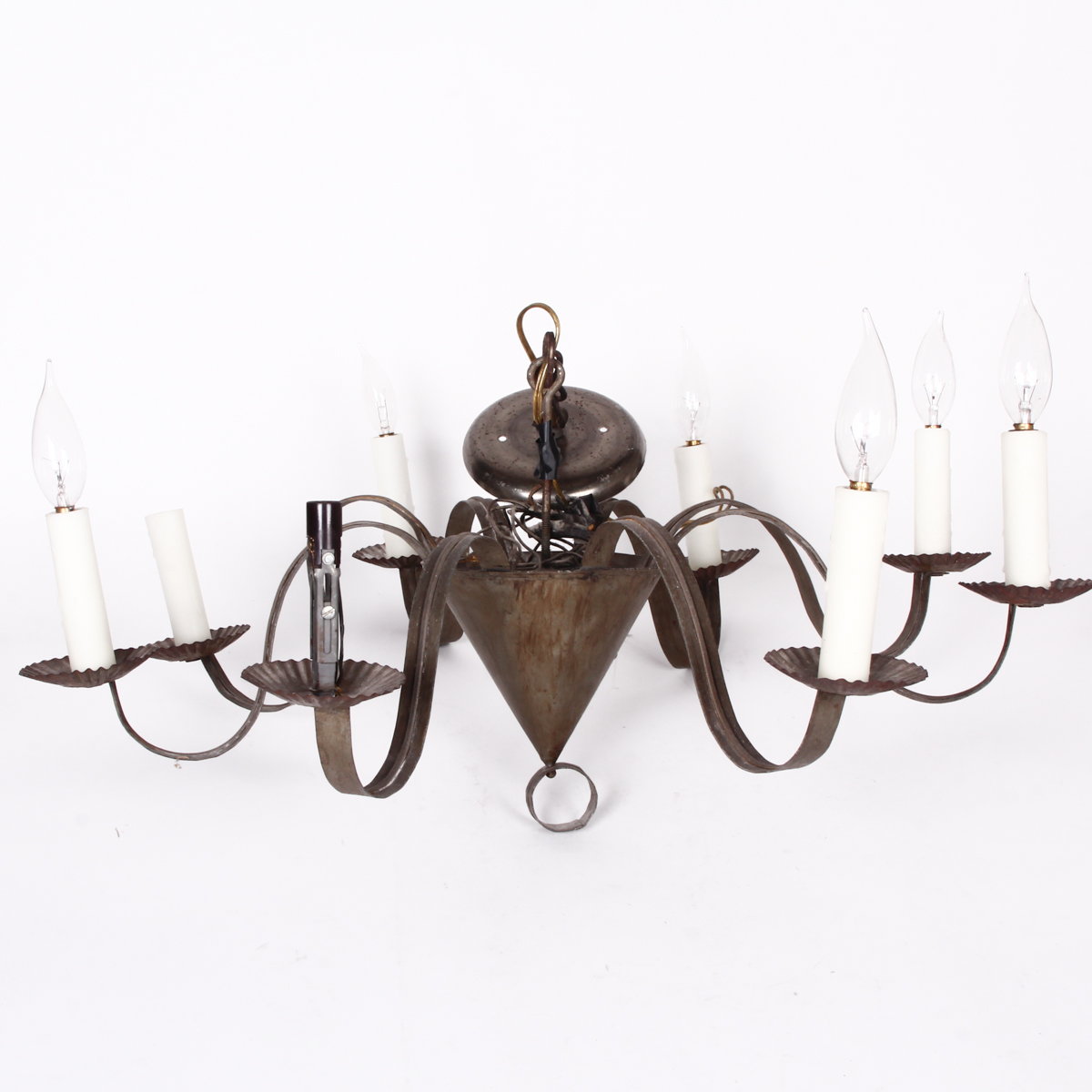 Vintage Metal Candelabra Chandelier