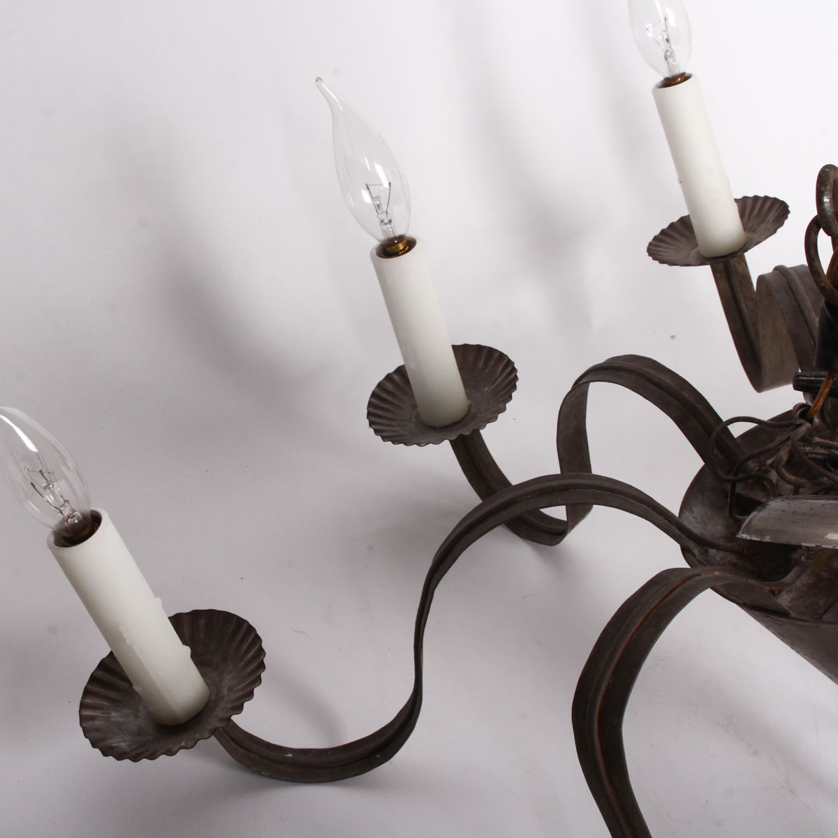 Vintage Metal Candelabra Chandelier