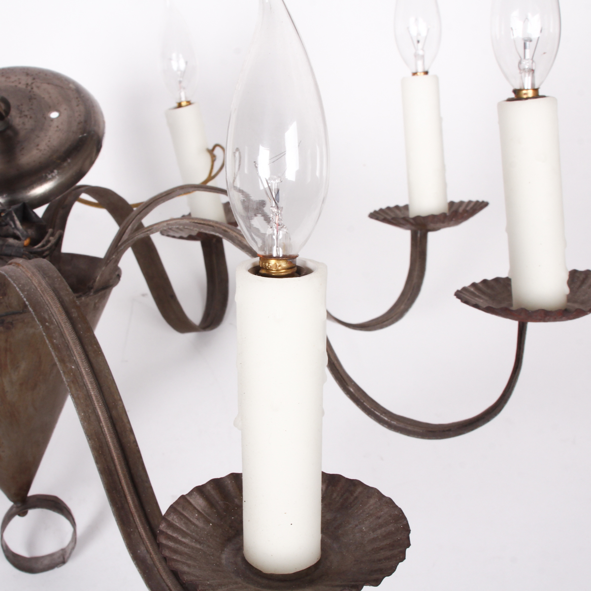 Vintage Metal Candelabra Chandelier