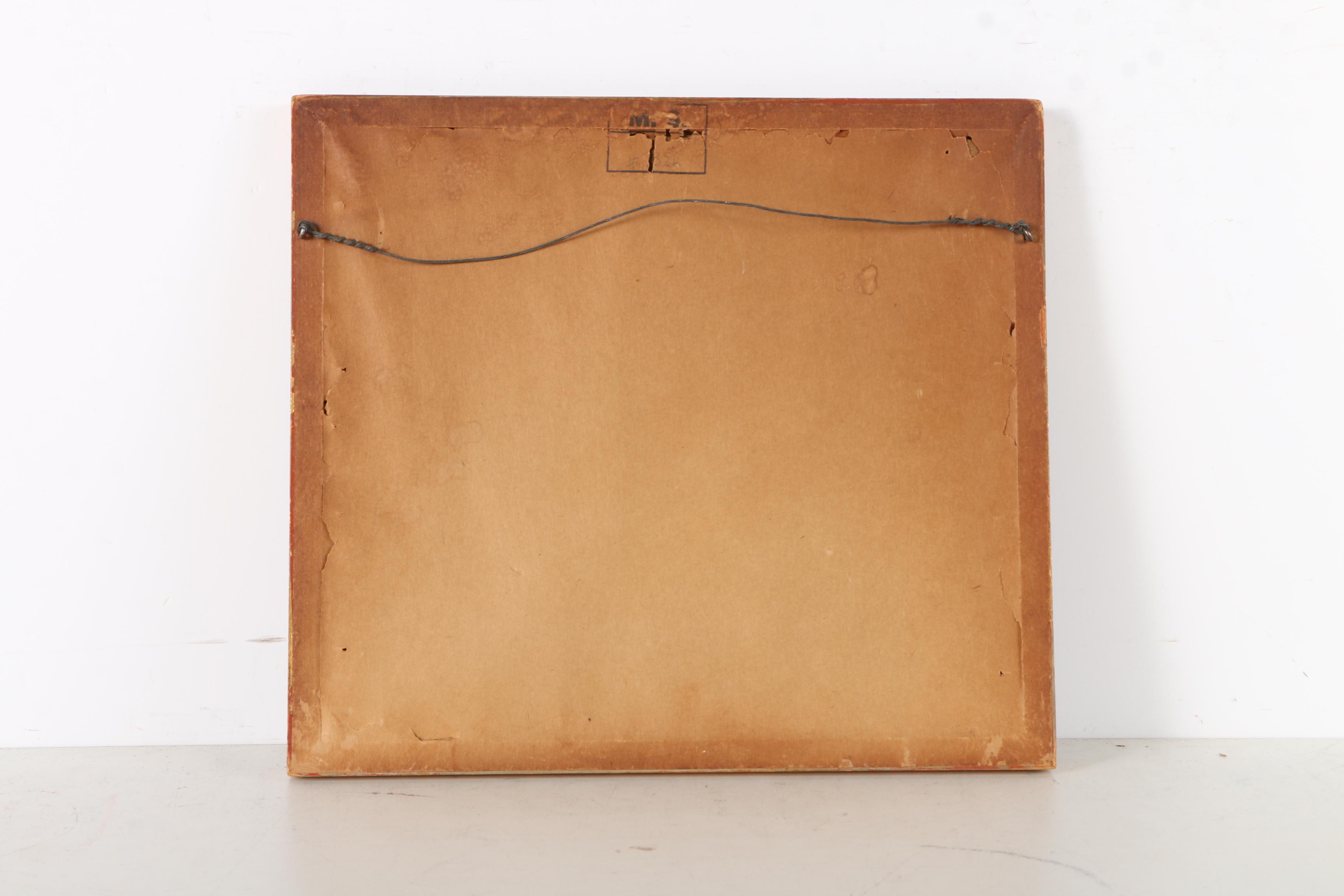 Watercolor Painting on Paper of European Landscape With Castle Bridge