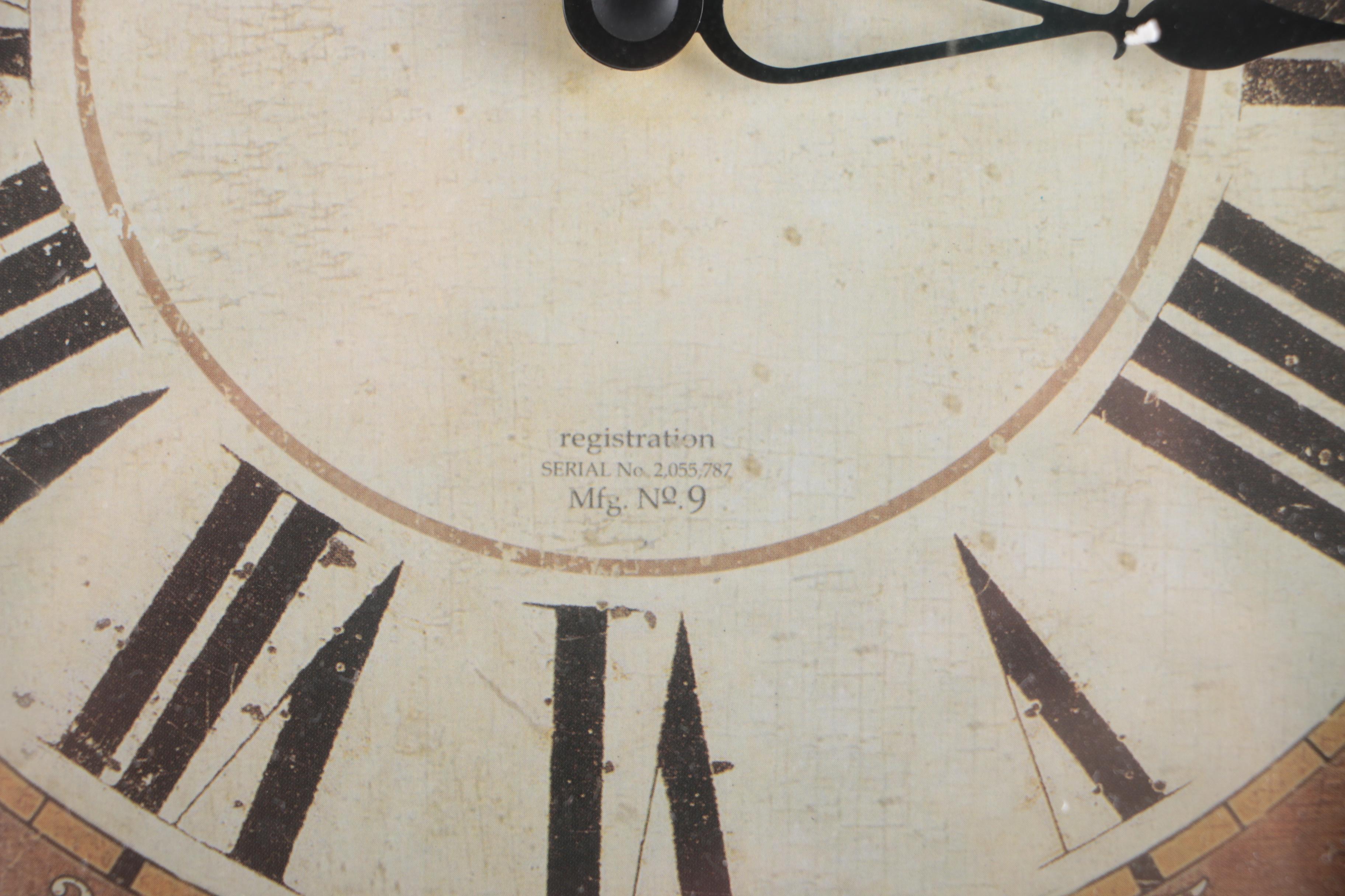 Sterling & Noble Regulator Style Wall Clock