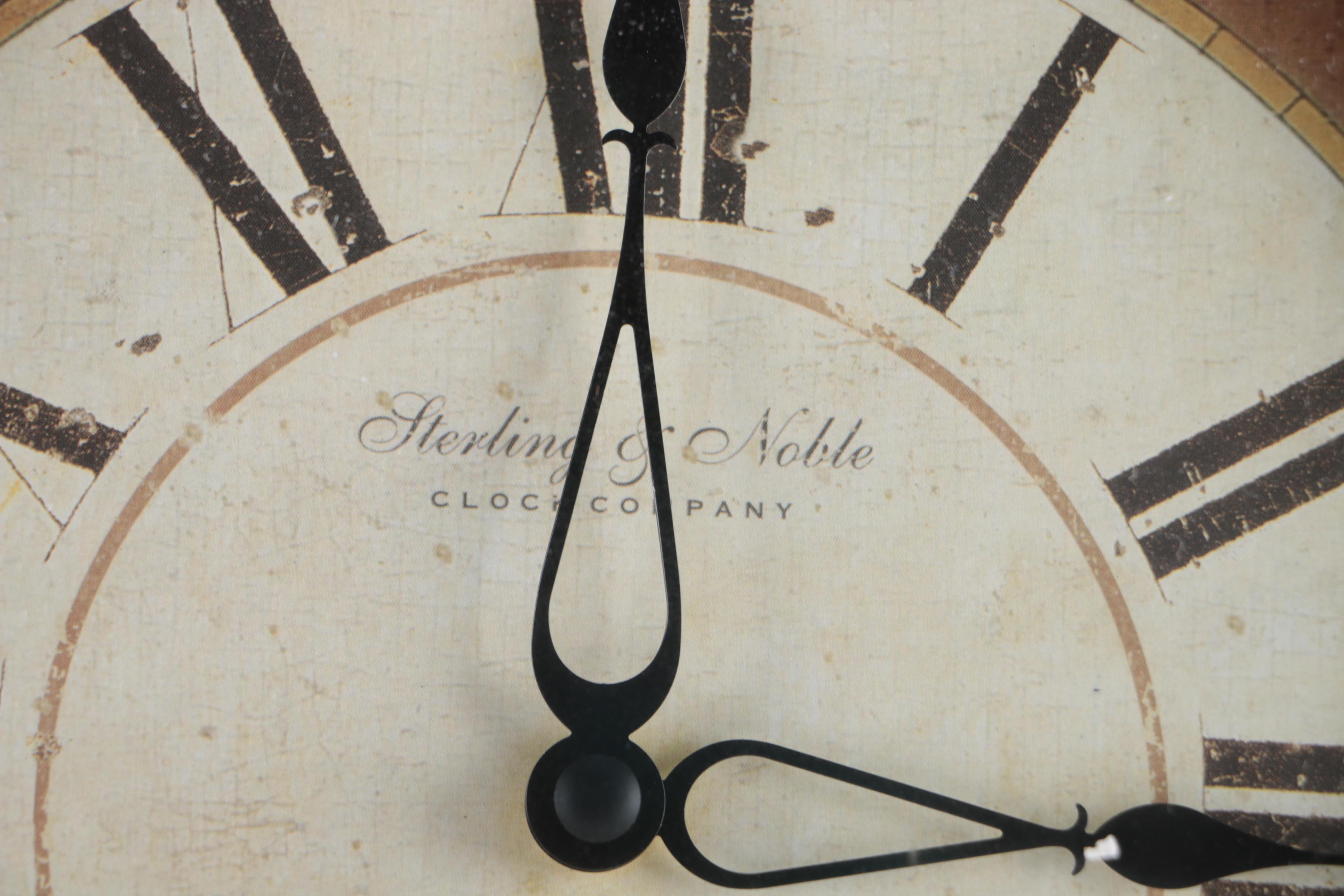 Sterling & Noble Regulator Style Wall Clock