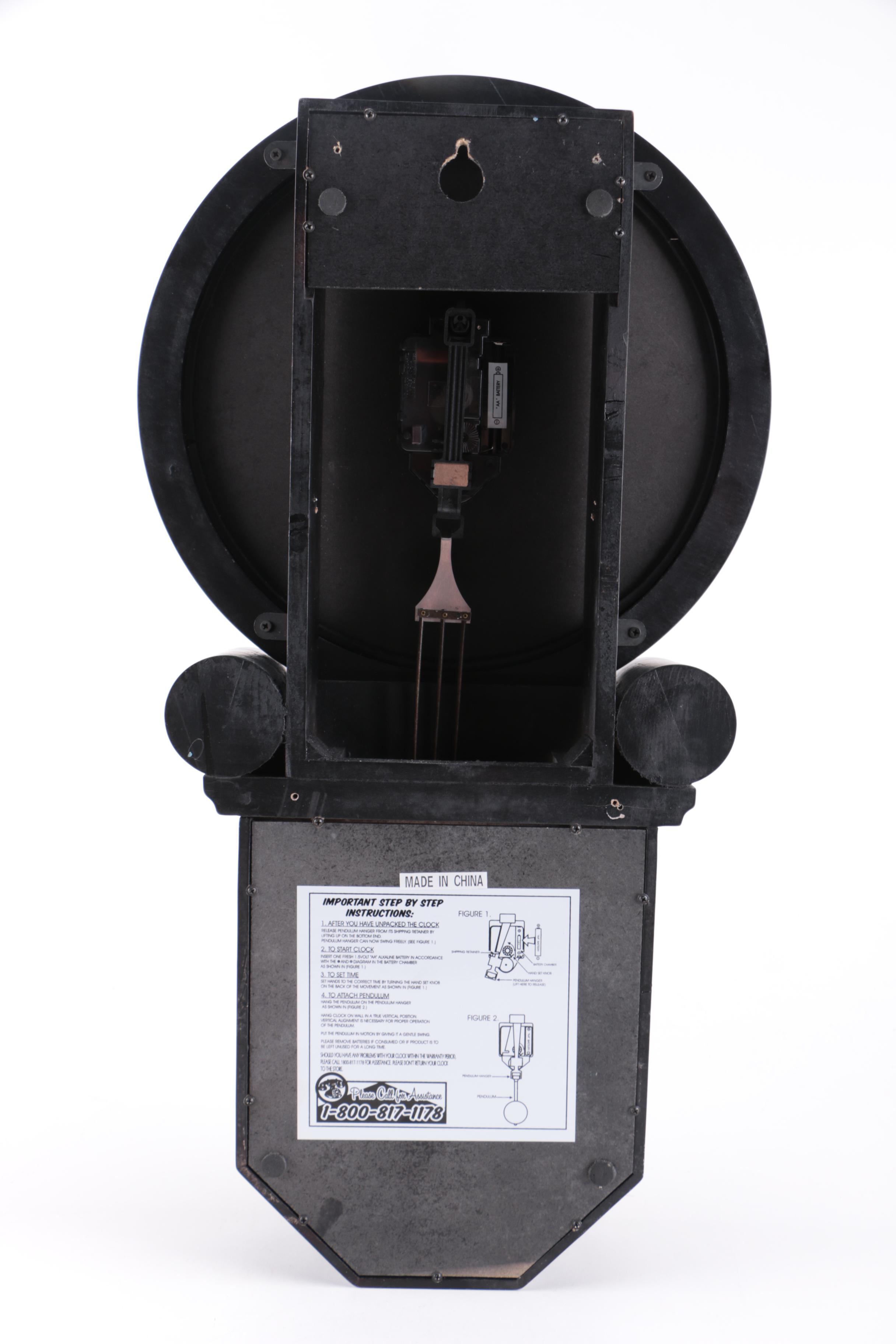 Sterling & Noble Regulator Style Wall Clock