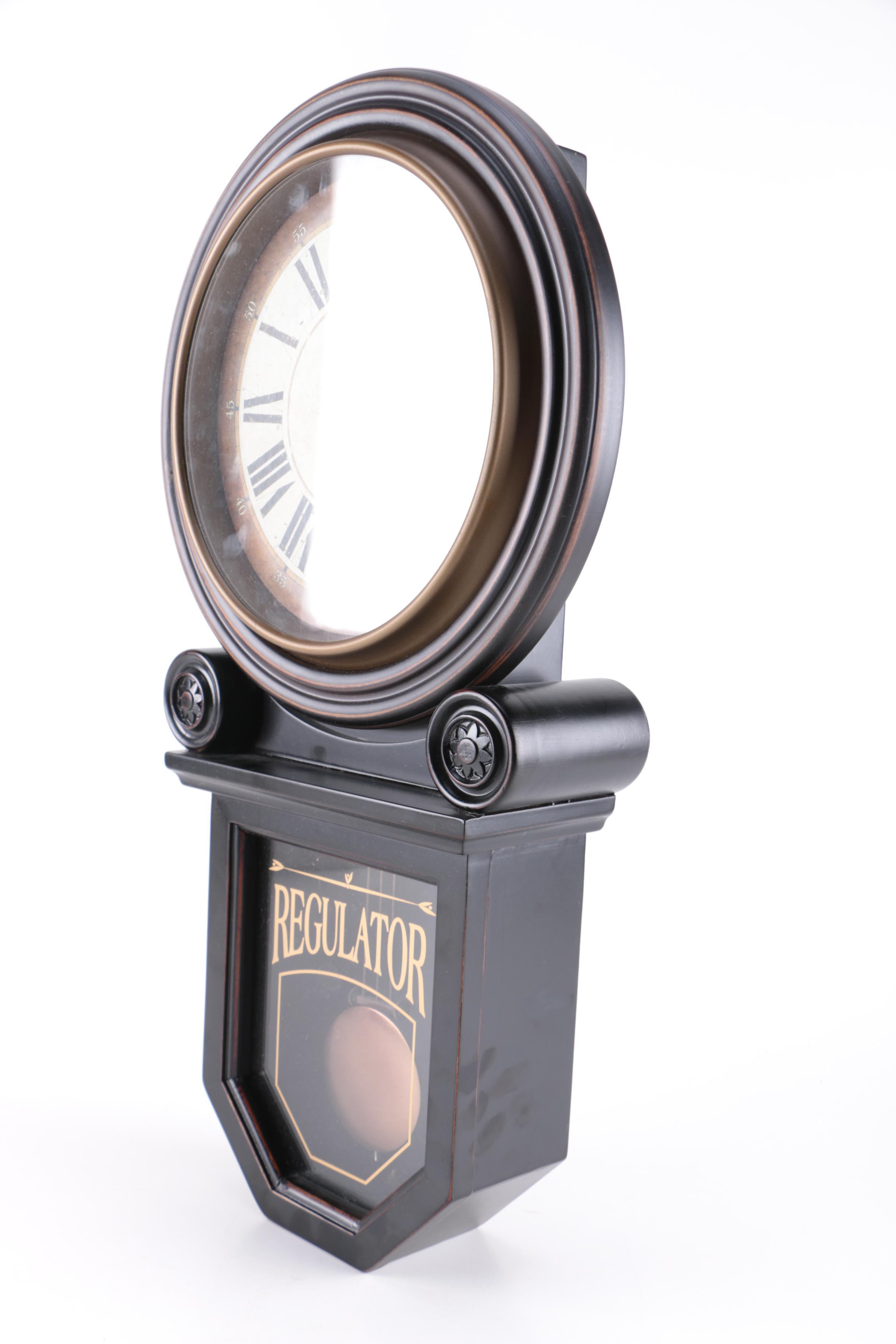 Sterling & Noble Regulator Style Wall Clock
