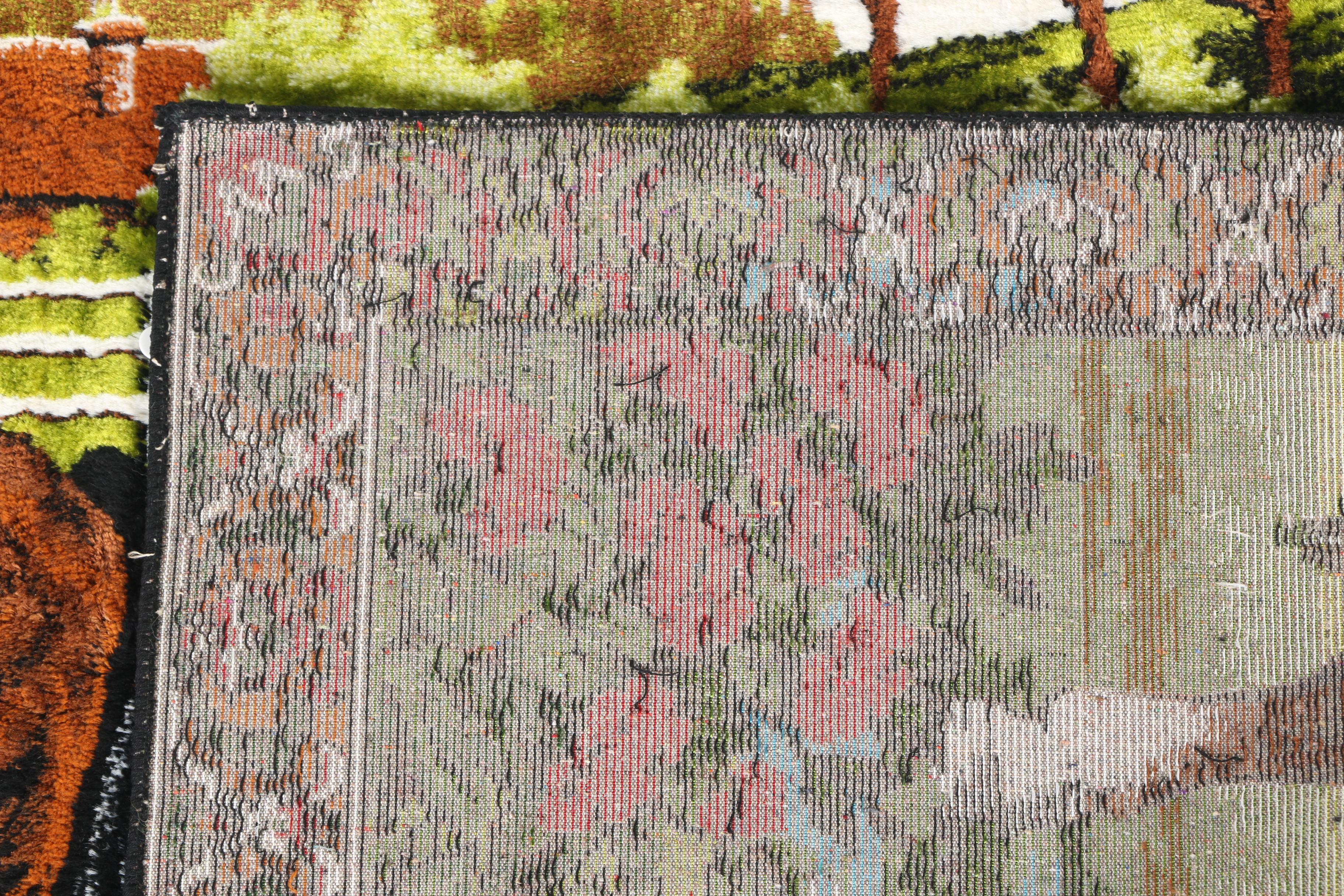 Horse-Themed Pictorial Tapestry