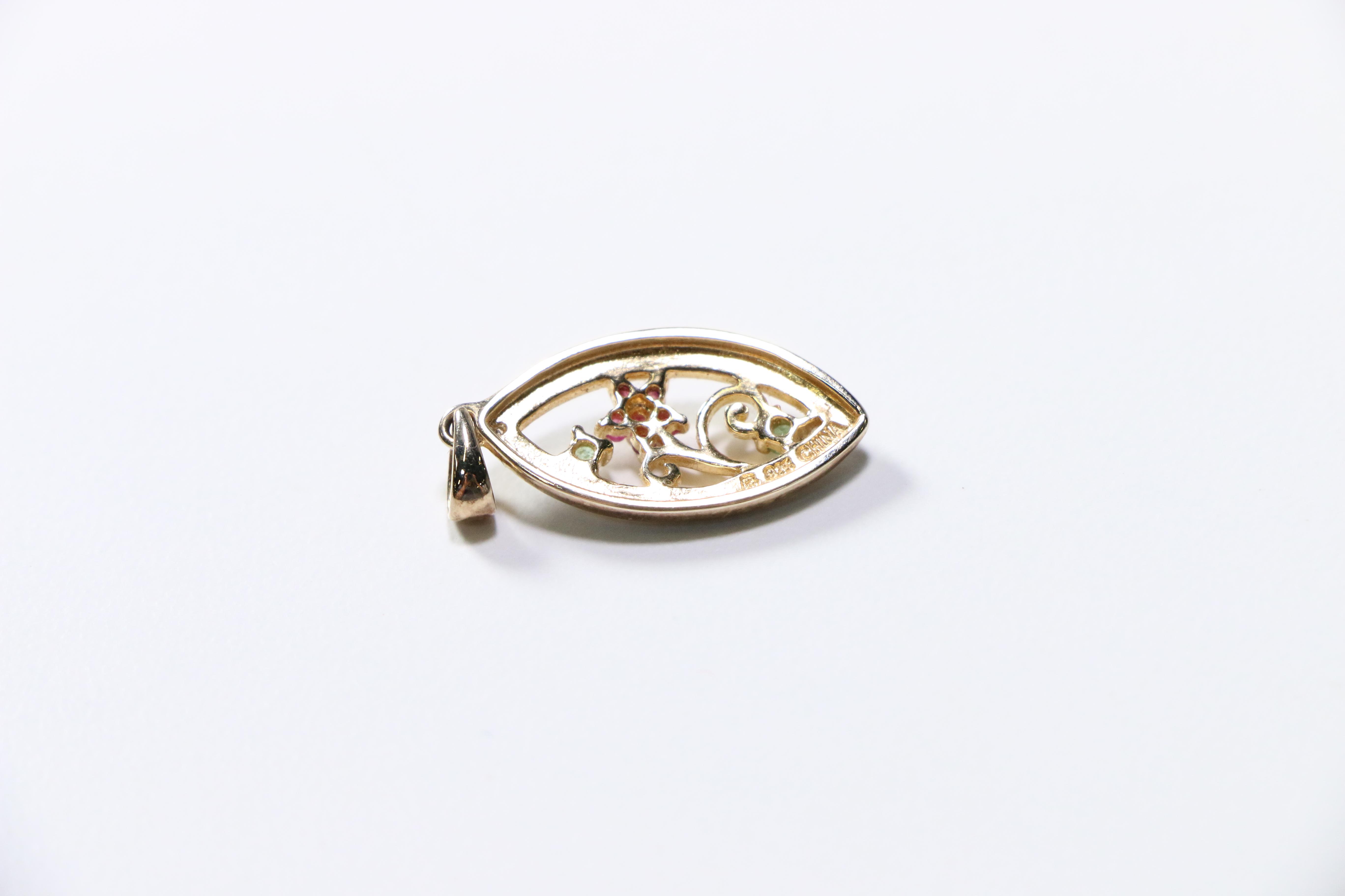 Sterling Silver Necklace and Pendants Including Diamonds