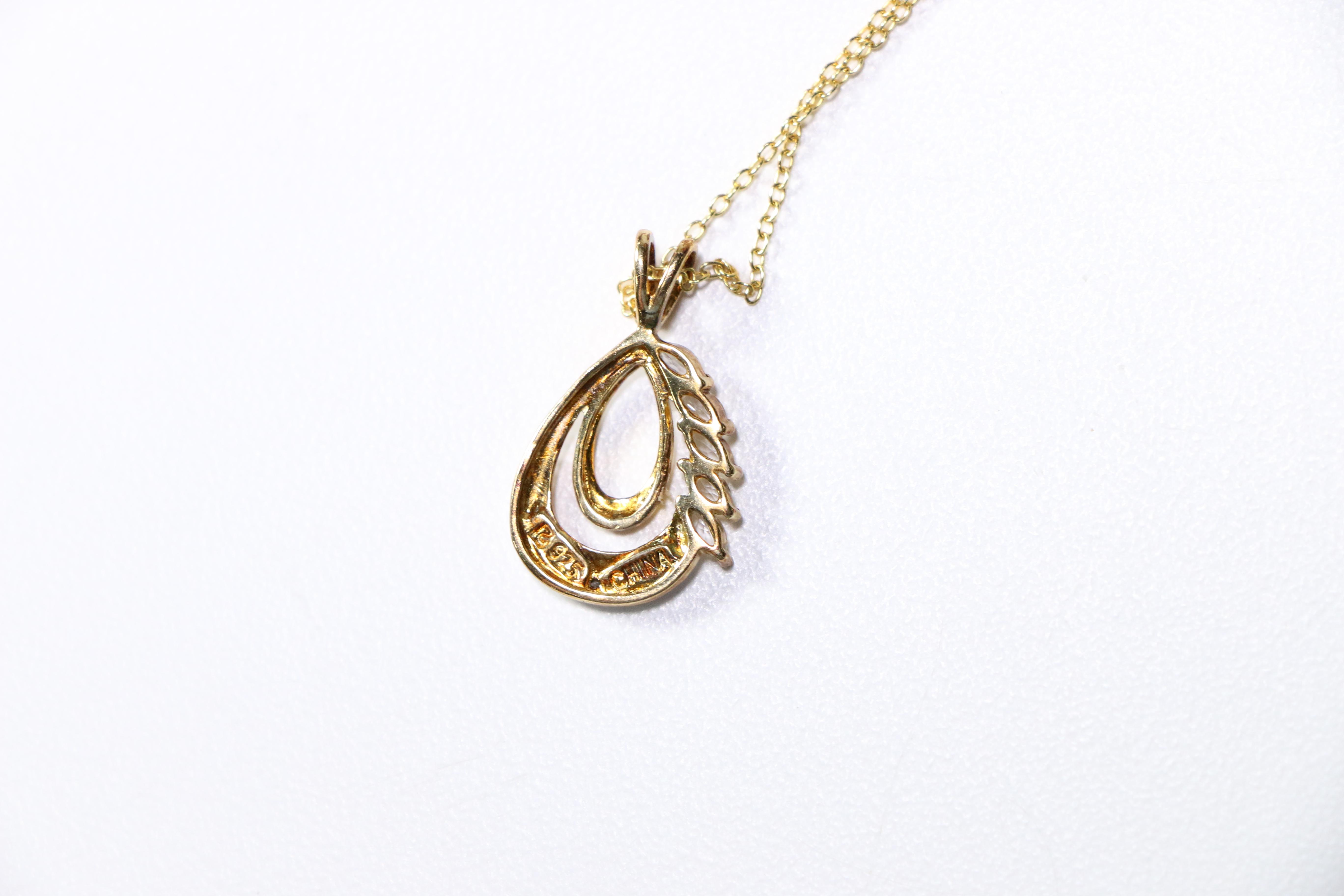 Sterling Silver Necklace and Pendants Including Diamonds