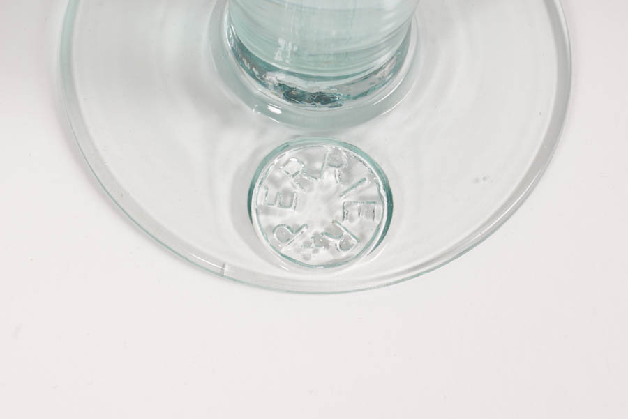 Set of Perrier Stemmed Water Goblets