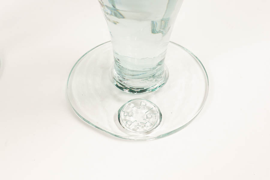 Set of Perrier Stemmed Water Goblets